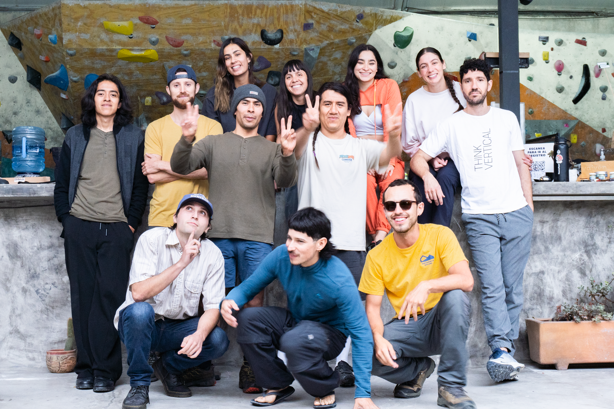 Foto oficial del equipo de Moonrock Boulder en Cholula, Puebla.