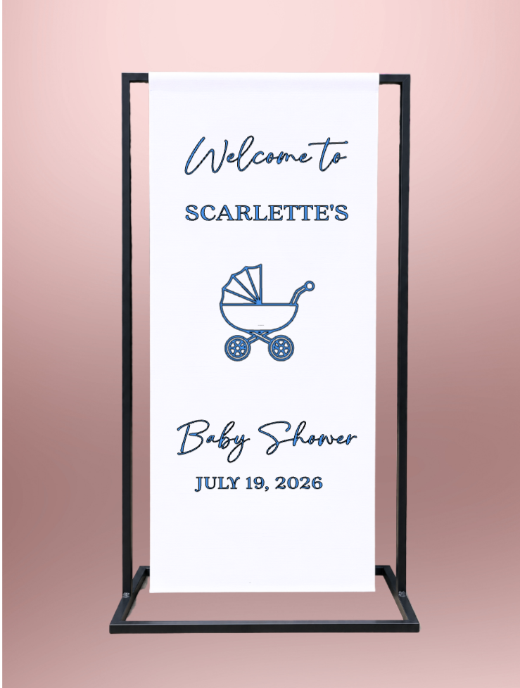 Special Occasion Fabric Welcome Sign