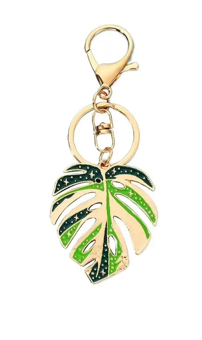 Monstera Keychains