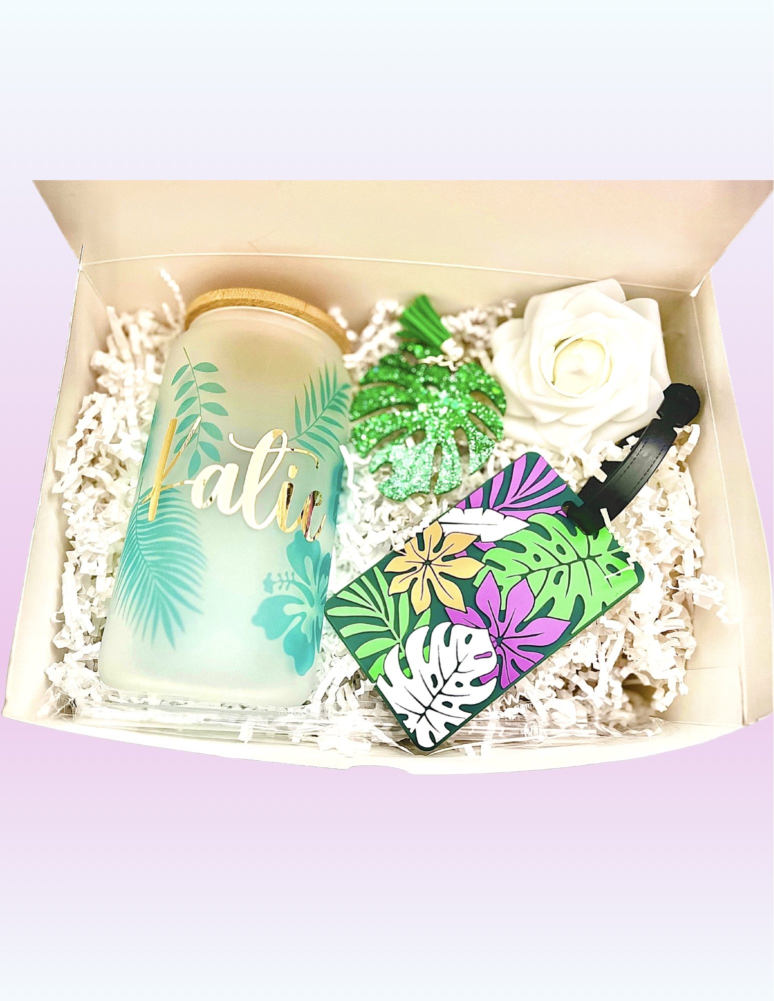Tropical Bridesmaid Proposal Gift Box