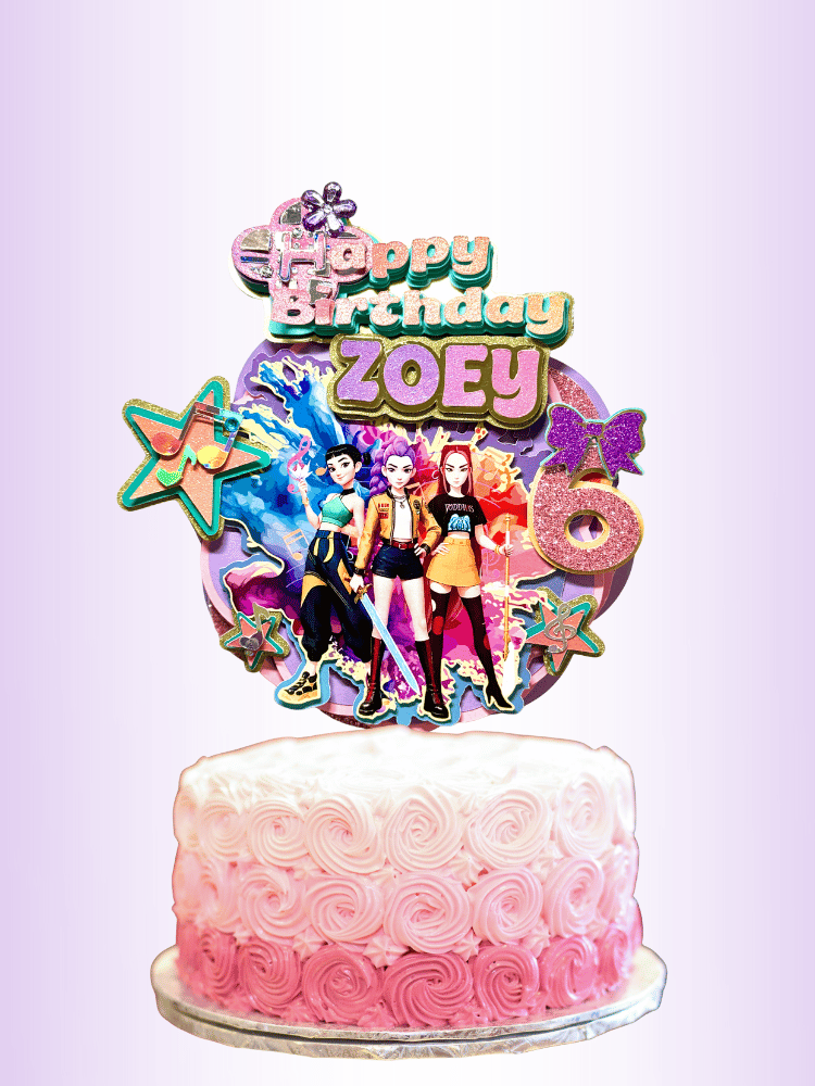 Huntrix 3D Cake Topper