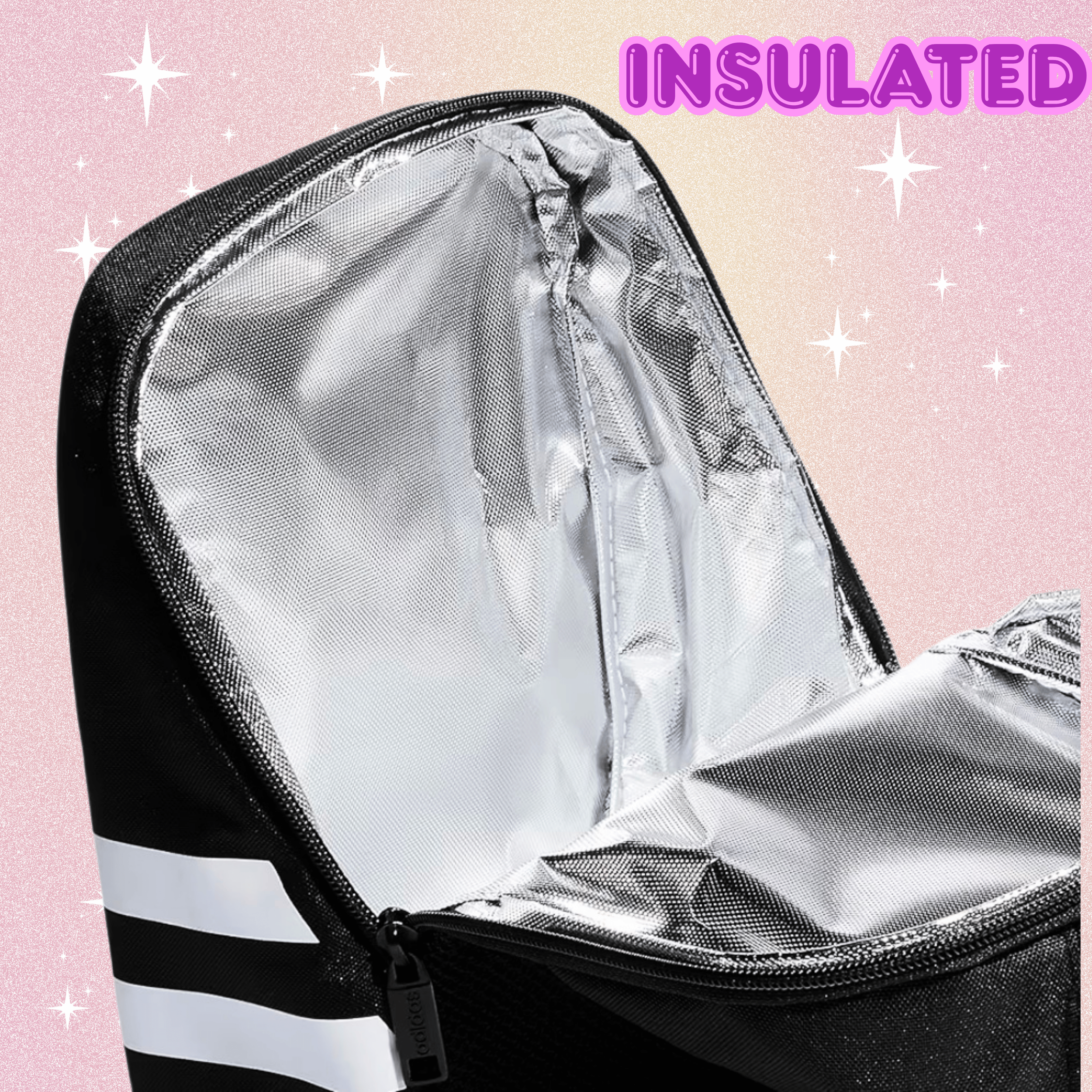 K-Pop Demon Hunters Saja Boy insulated lunch bag with personalized name, custom school lunch tote for kids and fans