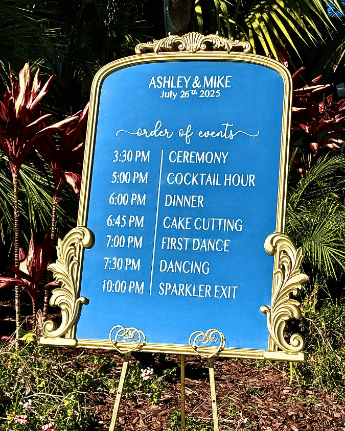 Gold Ornate  Seating Chart