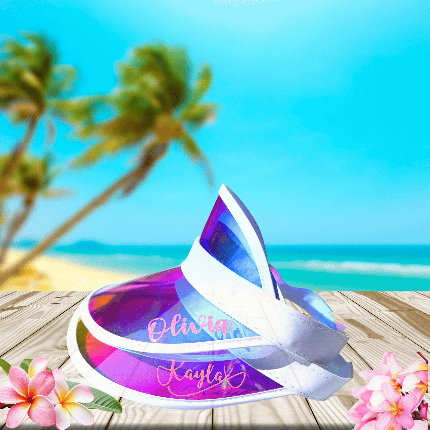 Personalized Bachelorette Sun Visor Hats | Custom Bridal Party Visors