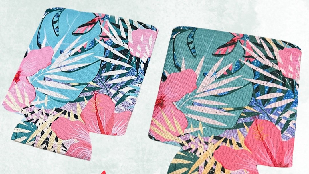 Custom Tropical Koozies for Bachelorette