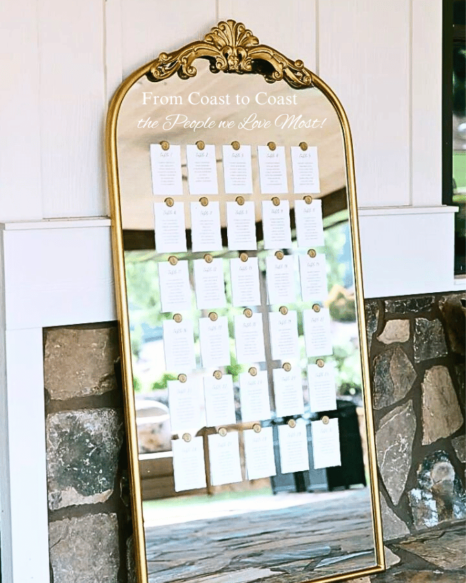 Gold Ornate Floor Mirror Seating Chart