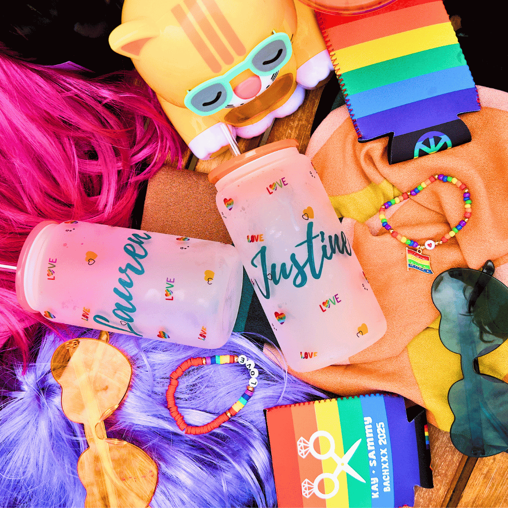 Pride themed bachelorette party goodies