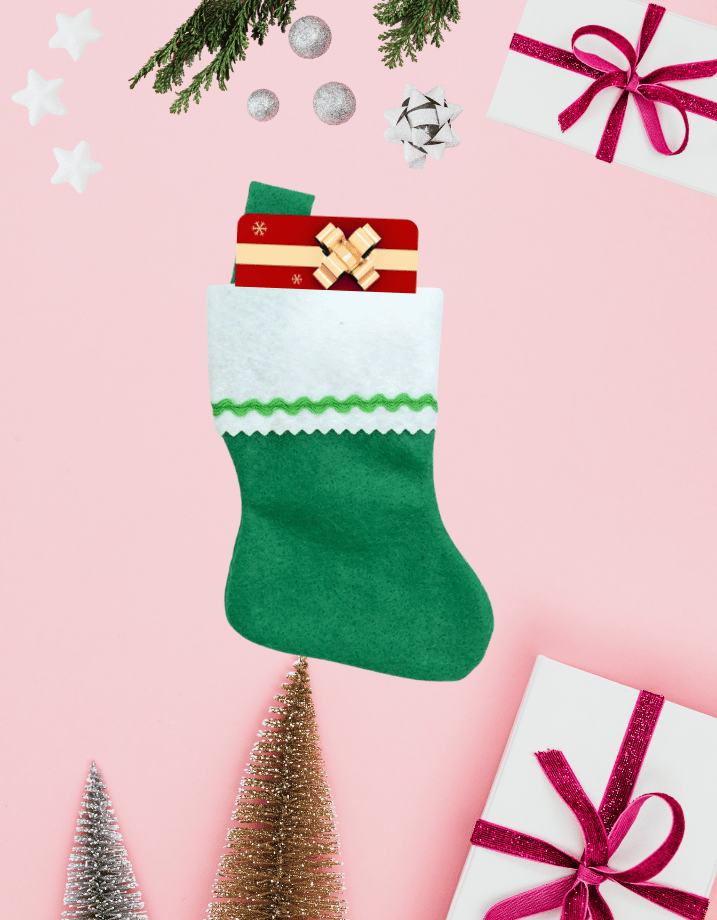Personalized Mini Gift Card Stocking