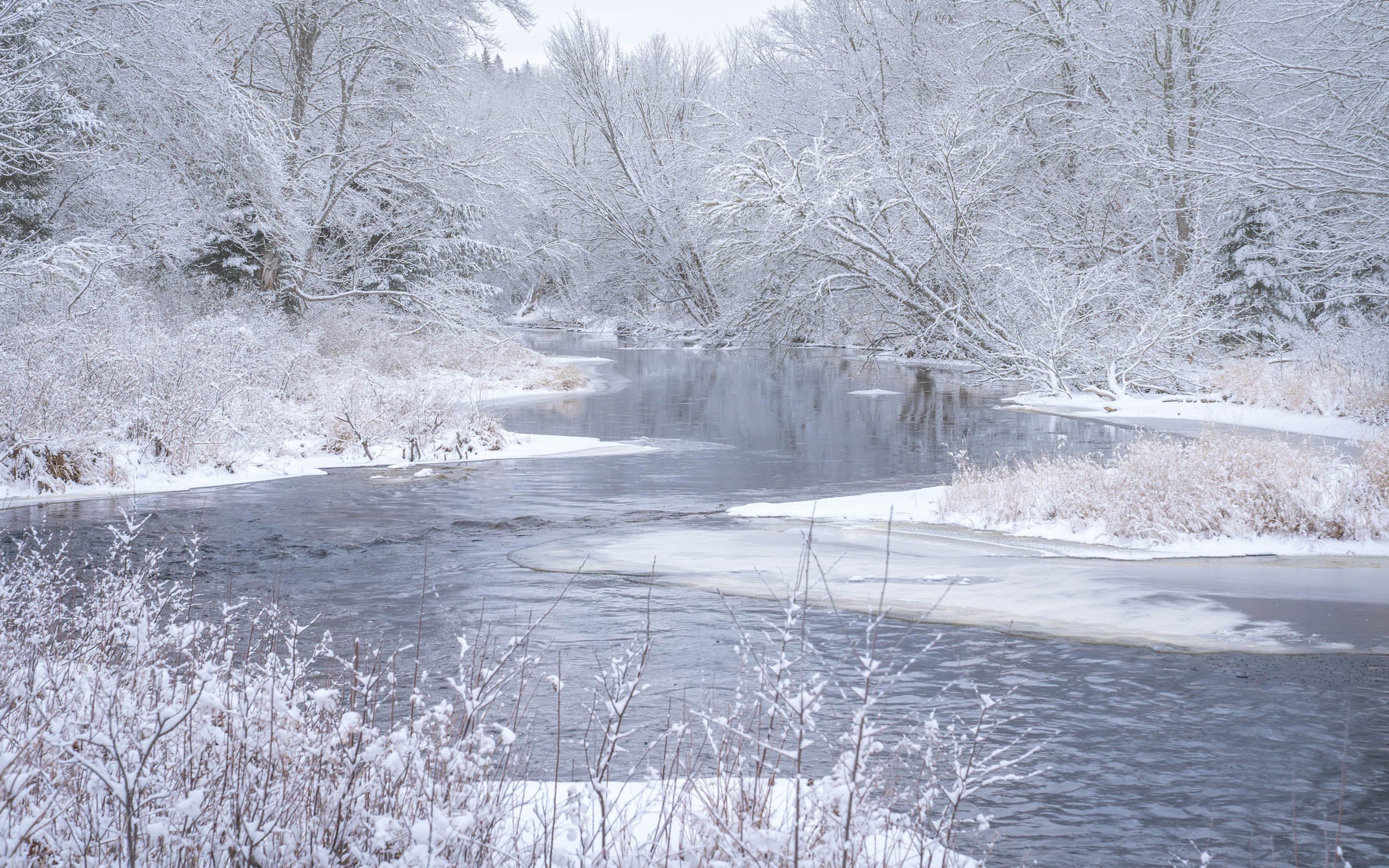 Winter River Scene, East Hants, NS