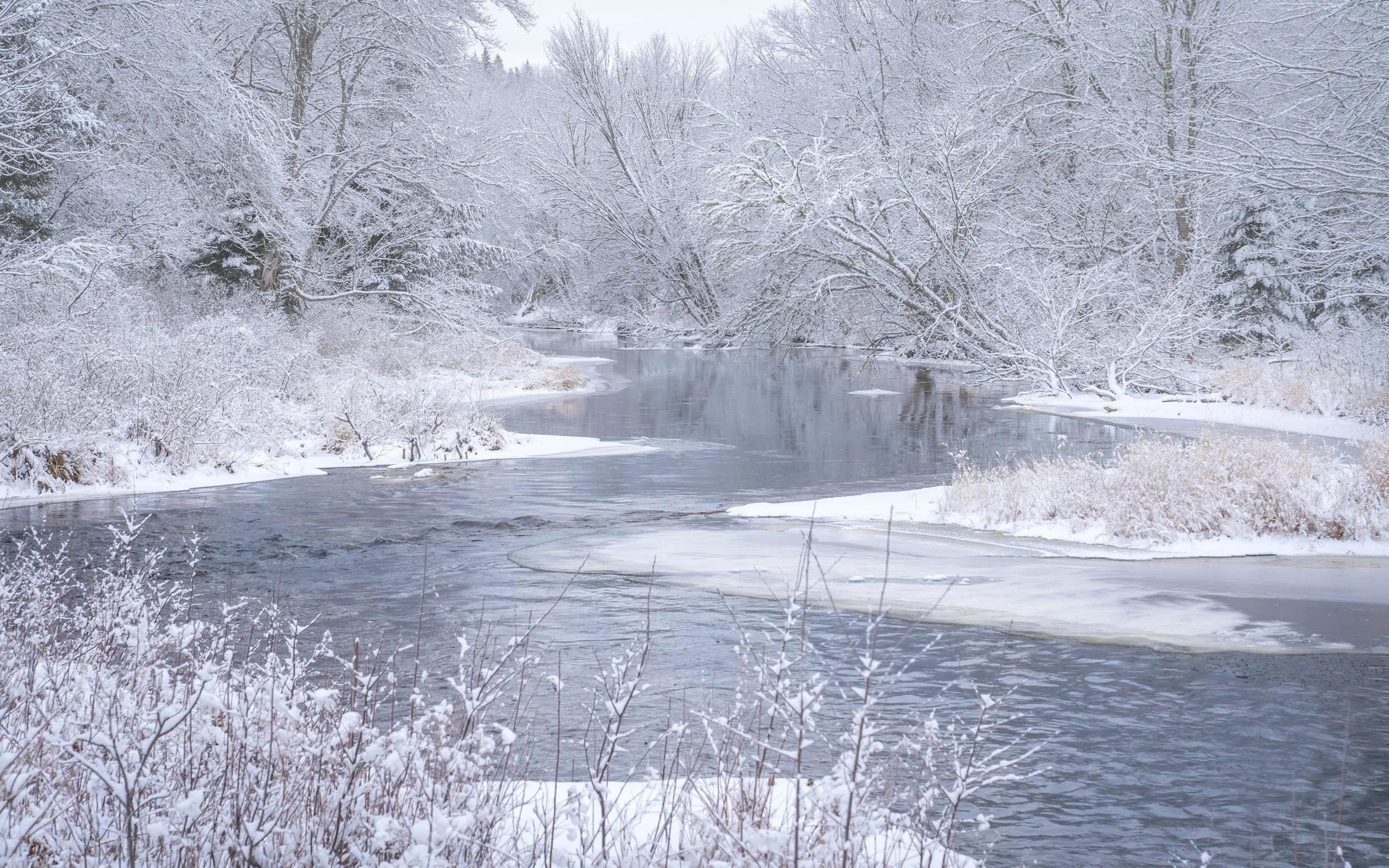  Winter River Scene, East Hants, NS 