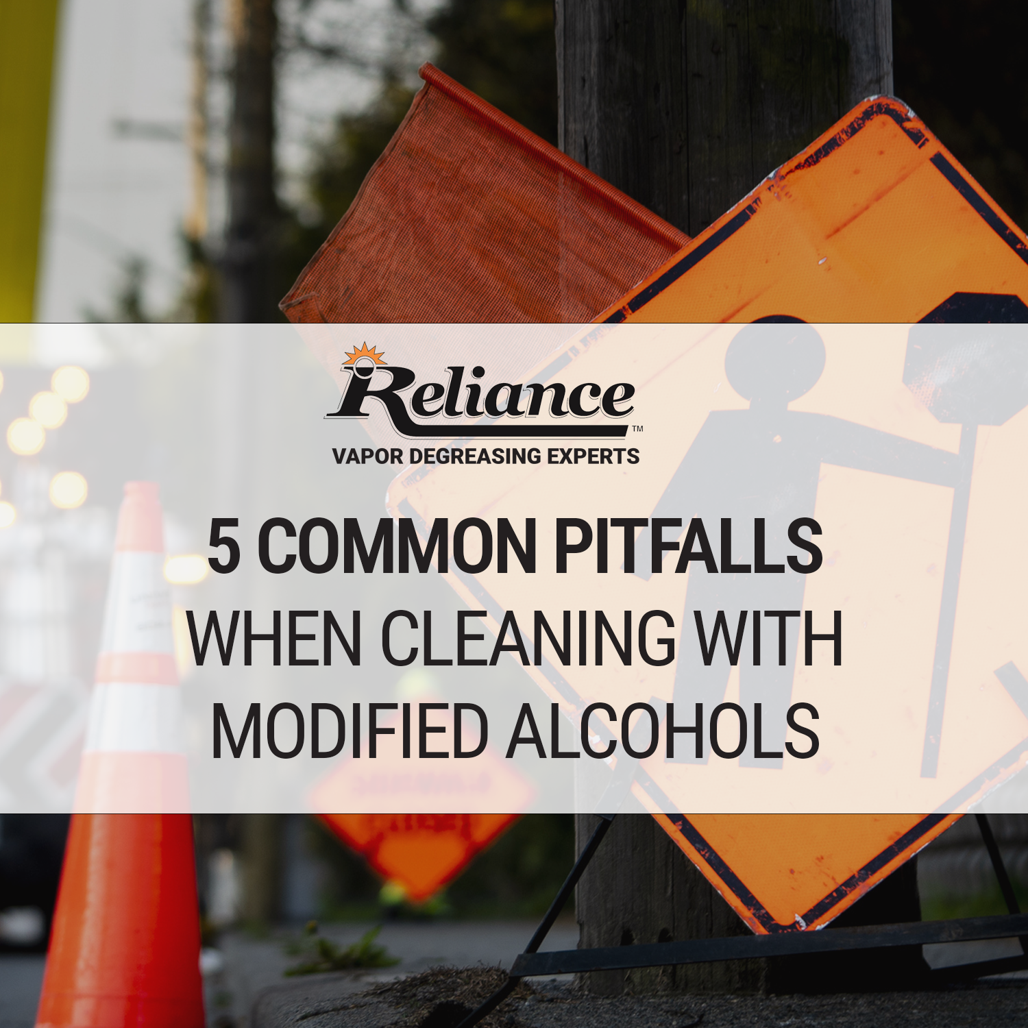 If you’re considering cleaning with modified alcohols—especially for vapor degreasing—please do your due diligence