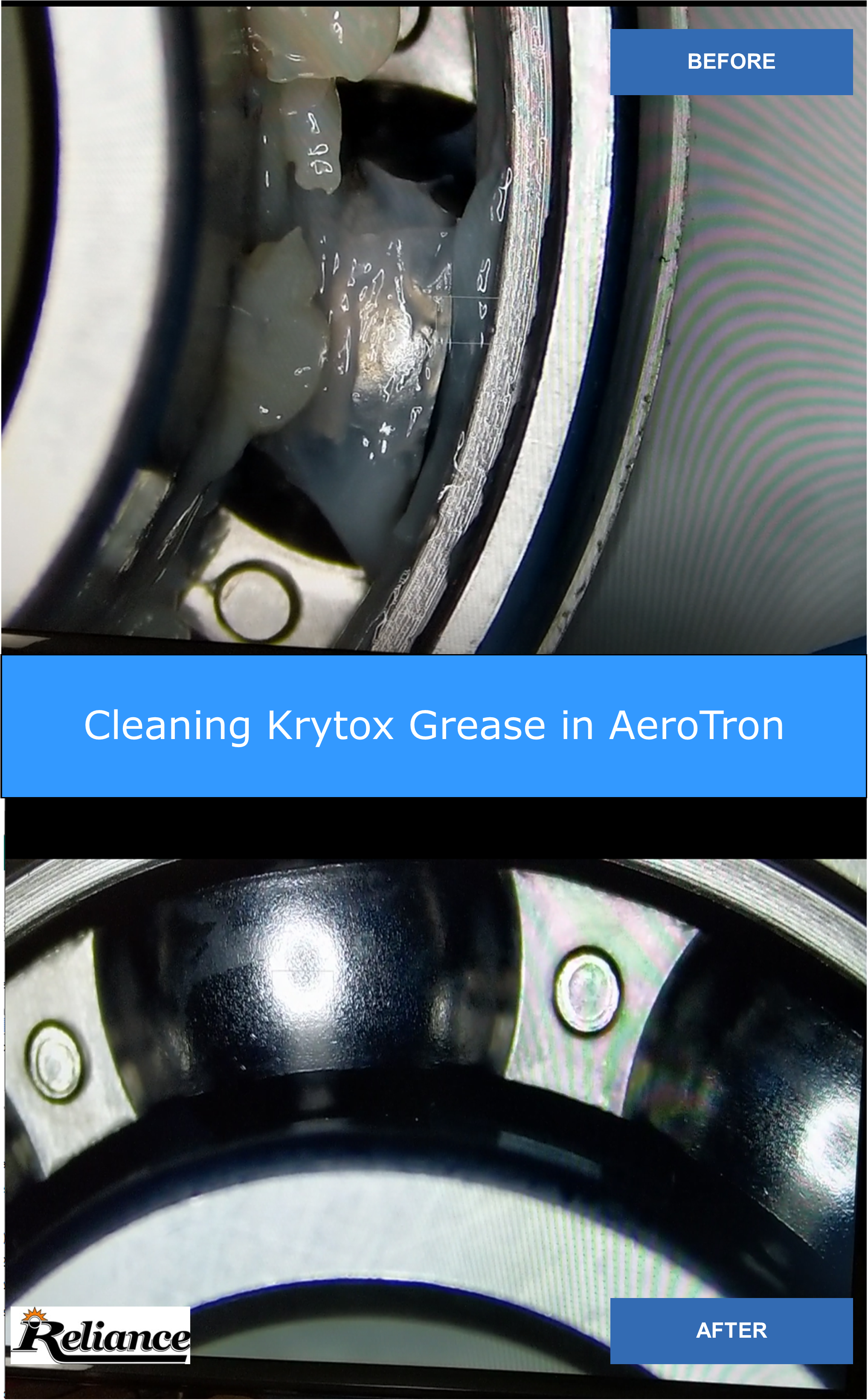 cleaning Krytox grease in AeroTron