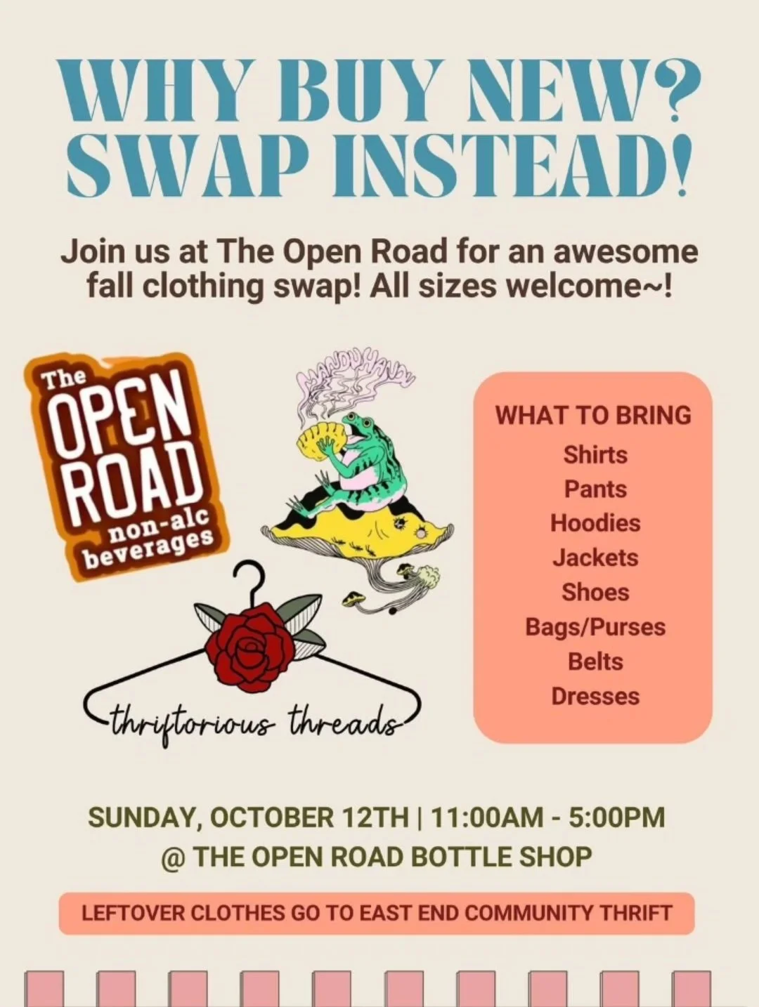 Fall Clothing Swap at The Open Road