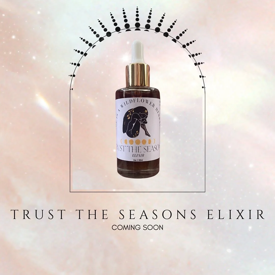 ✨ TRUST THE SEASONS ELIXIR ✨

The Earth is eternally moving through cycles of Death &amp; Rebirth, cycles of expansion &amp; contraction, cycles of full outward expression &amp; inward solitude &amp; retreat. 

We do not shame Her for this, nor shoul