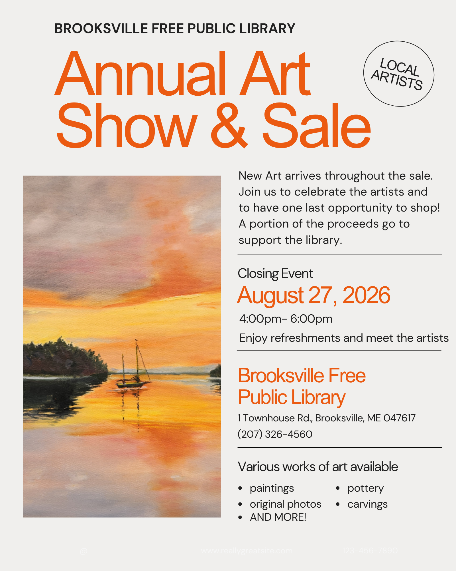 Annual Art Show Closing Reception