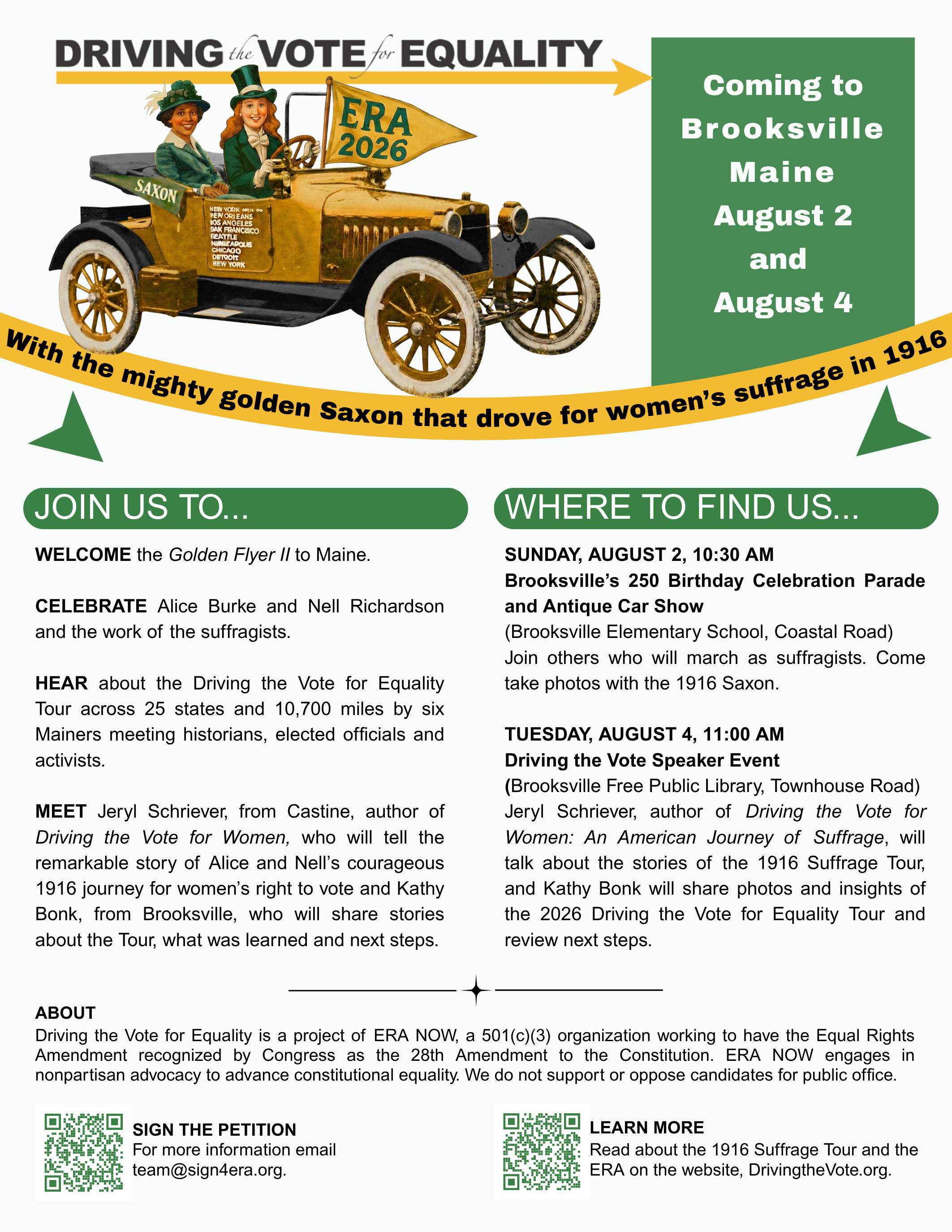 Driving the Vote Speaker Event