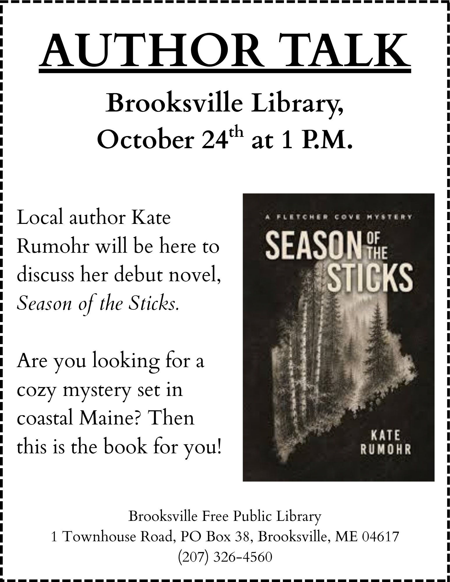 Author Talk - Kate Rumohr