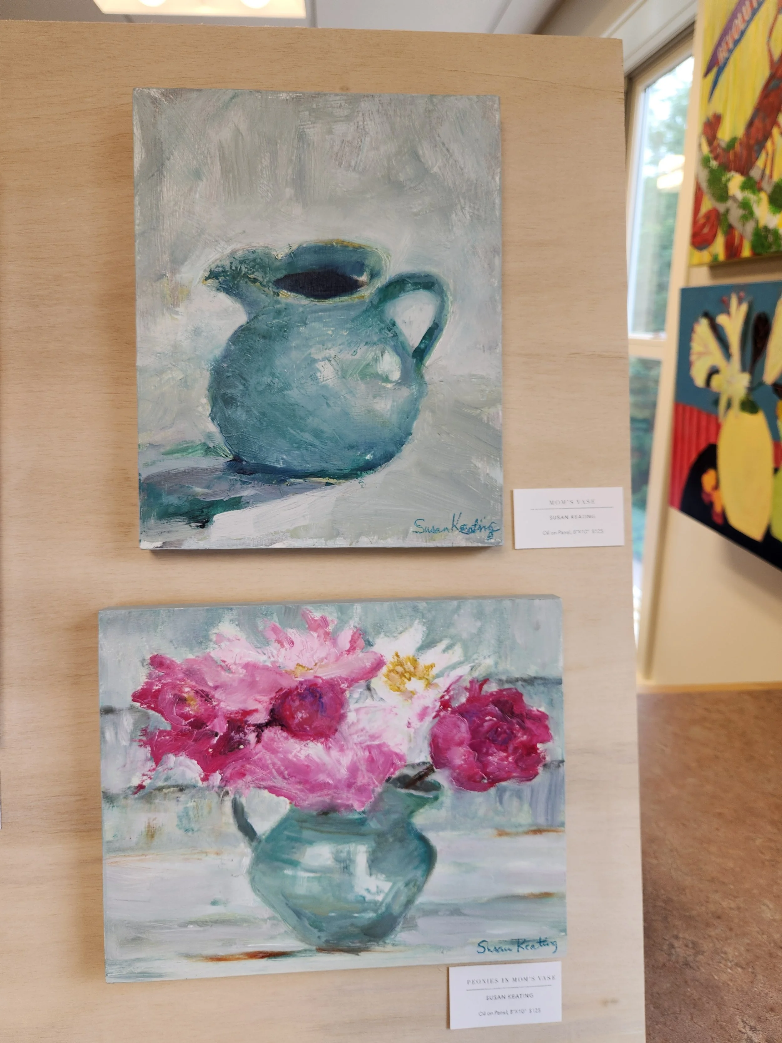 Susan Keating - Mom's Vase - $125
 Peonis in Mom's Vase - SOLD                                                                                  