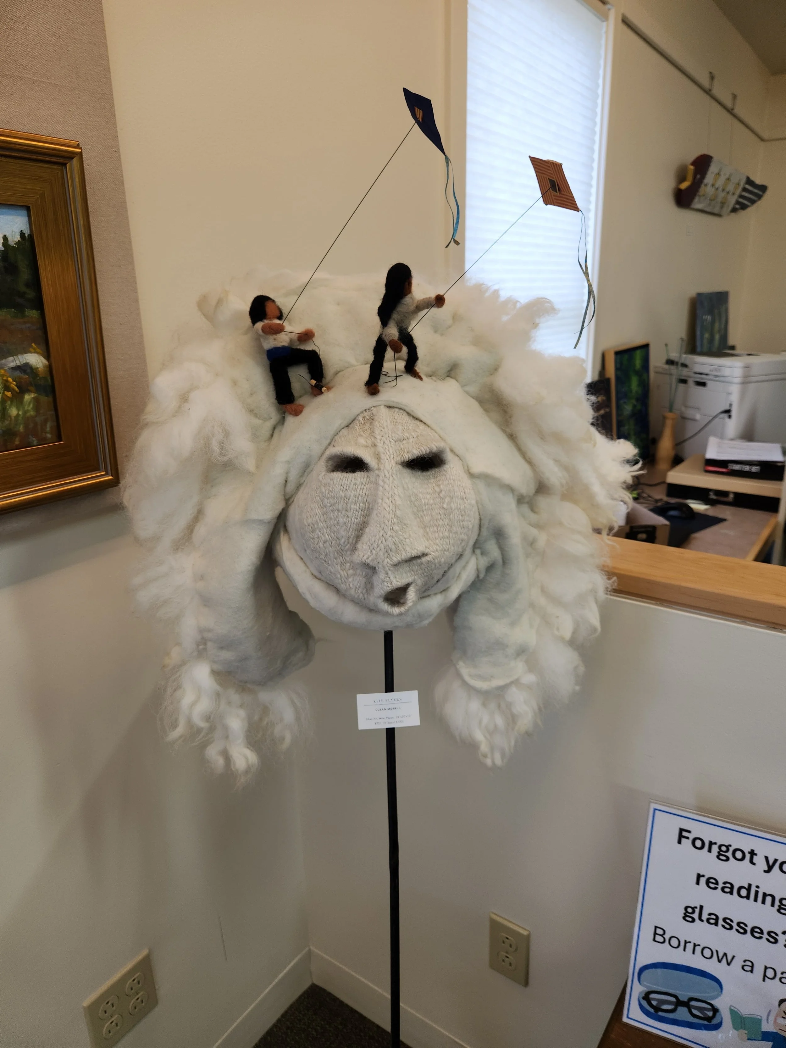 Susan Barrett Merrill - Kite Fliers- $955 (+$100 with stand)