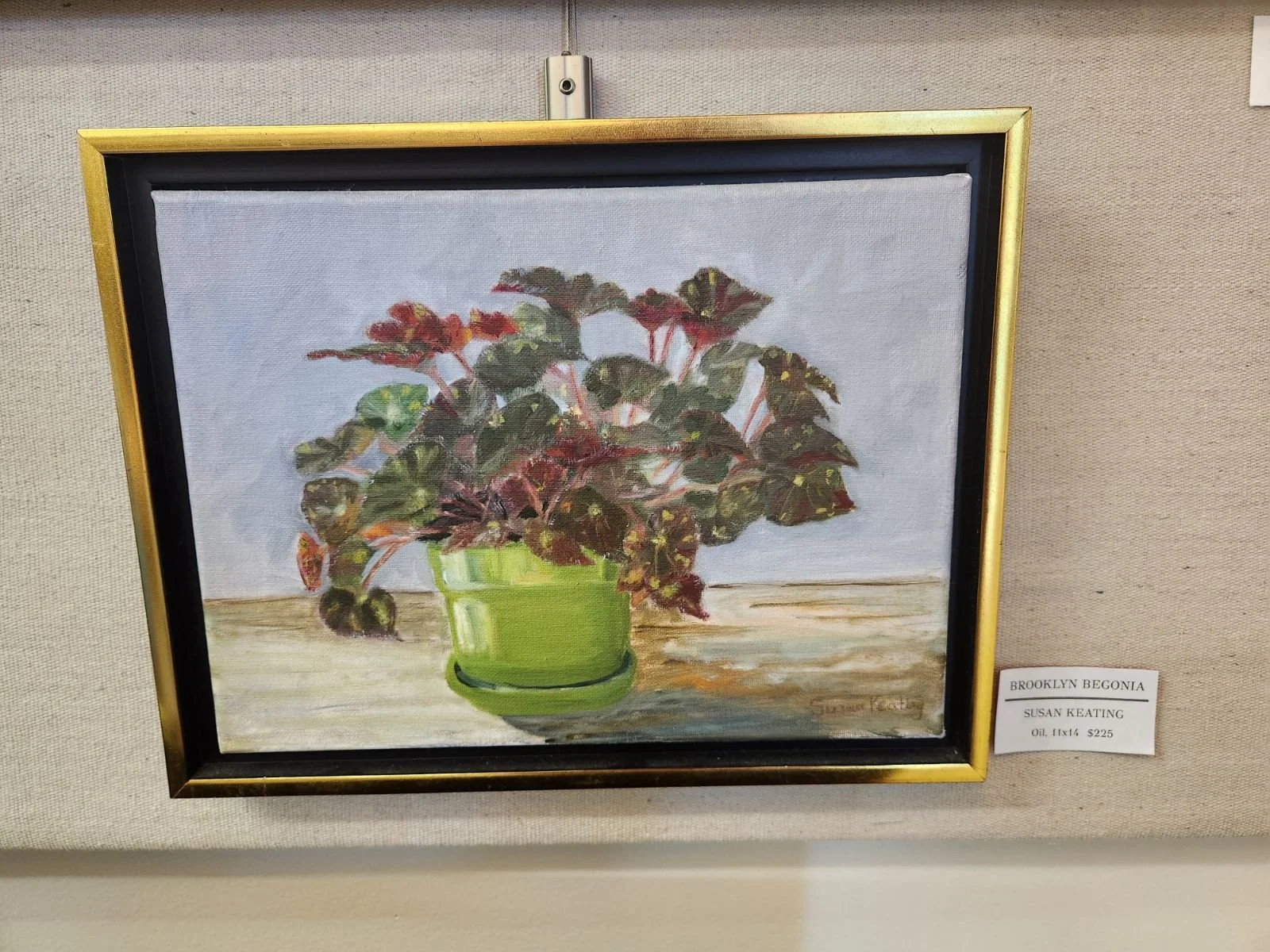 Susan Keating - Brooklyn Begonia - $225