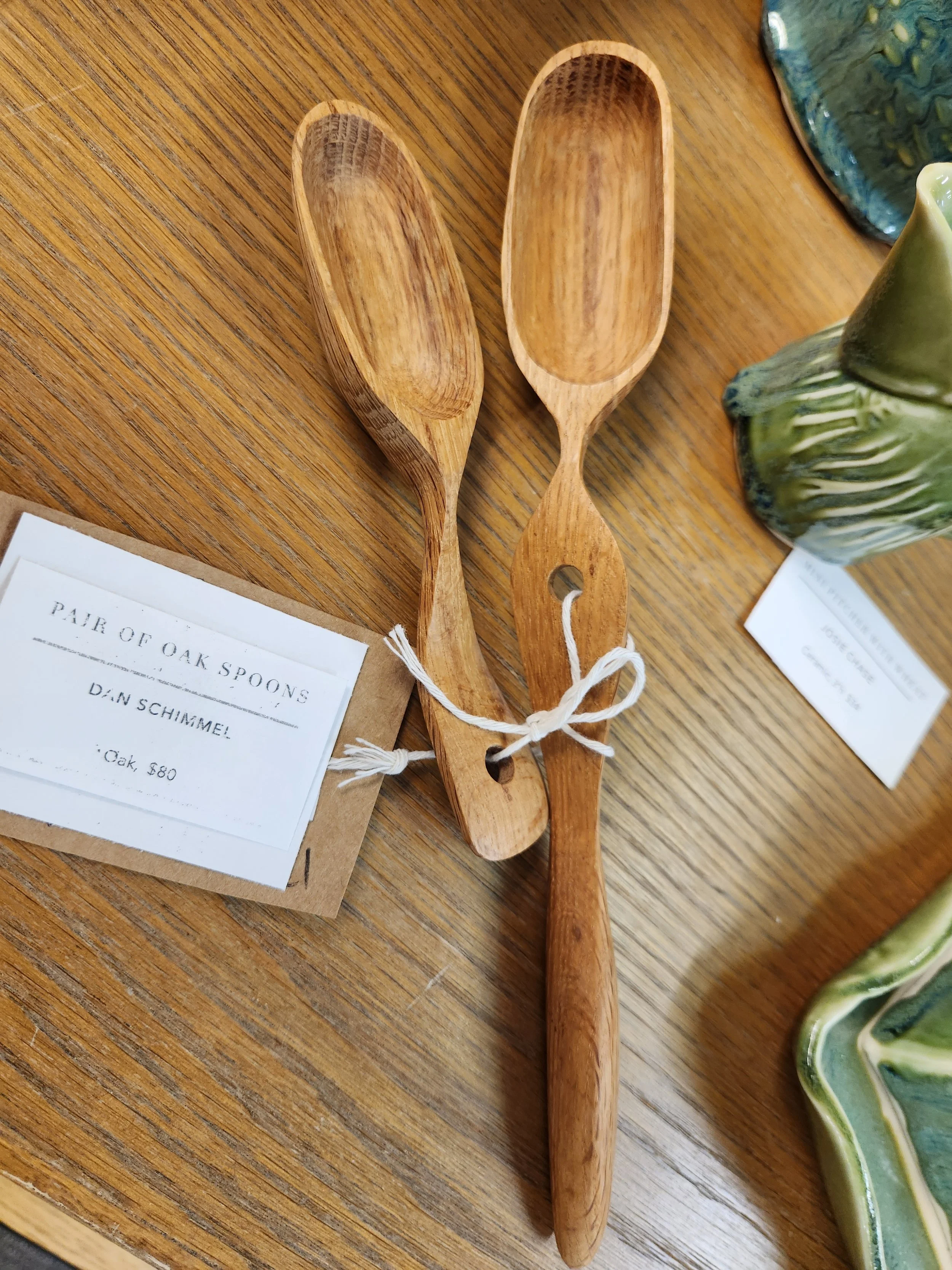 Dan Schimmel - Oak Spoons - $80