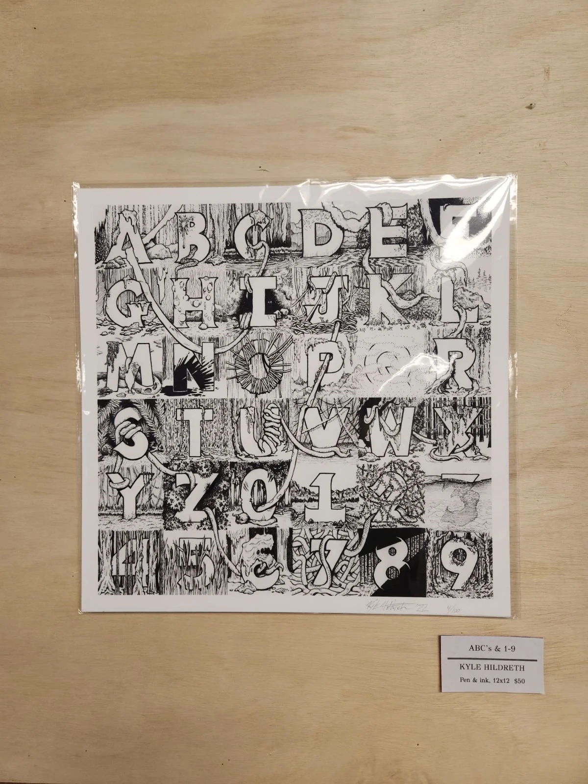 Kyle Hildreth - ABC's & 1-9 - $50