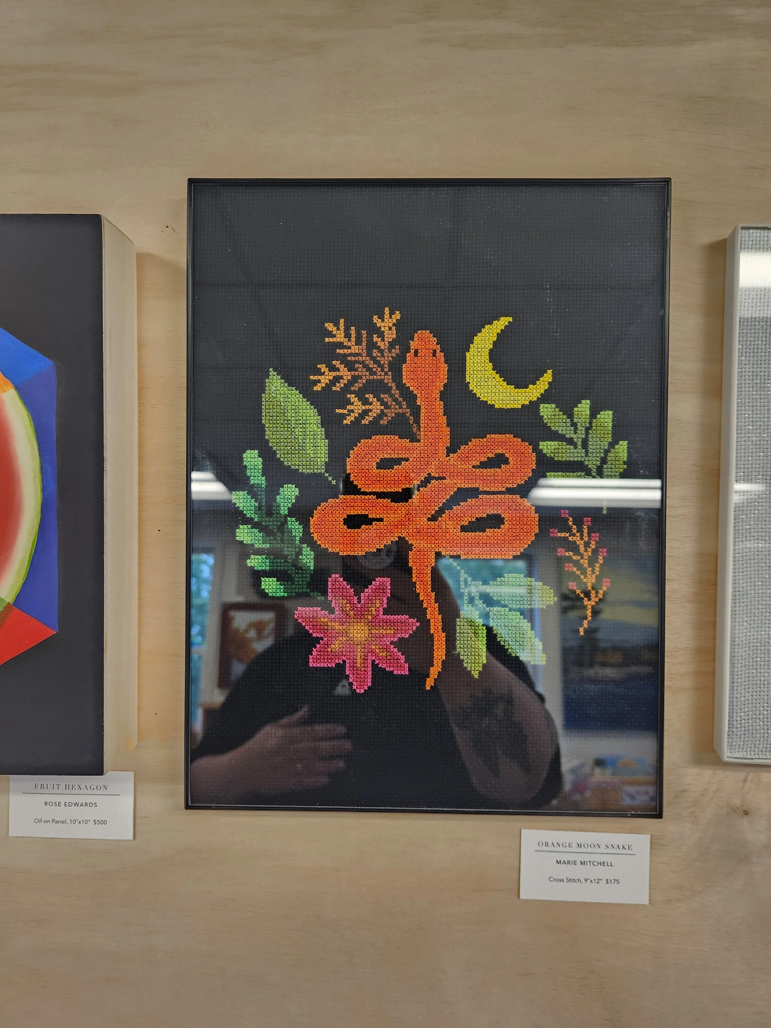 Marie Mitchell - Orange Moon Snake - $175 