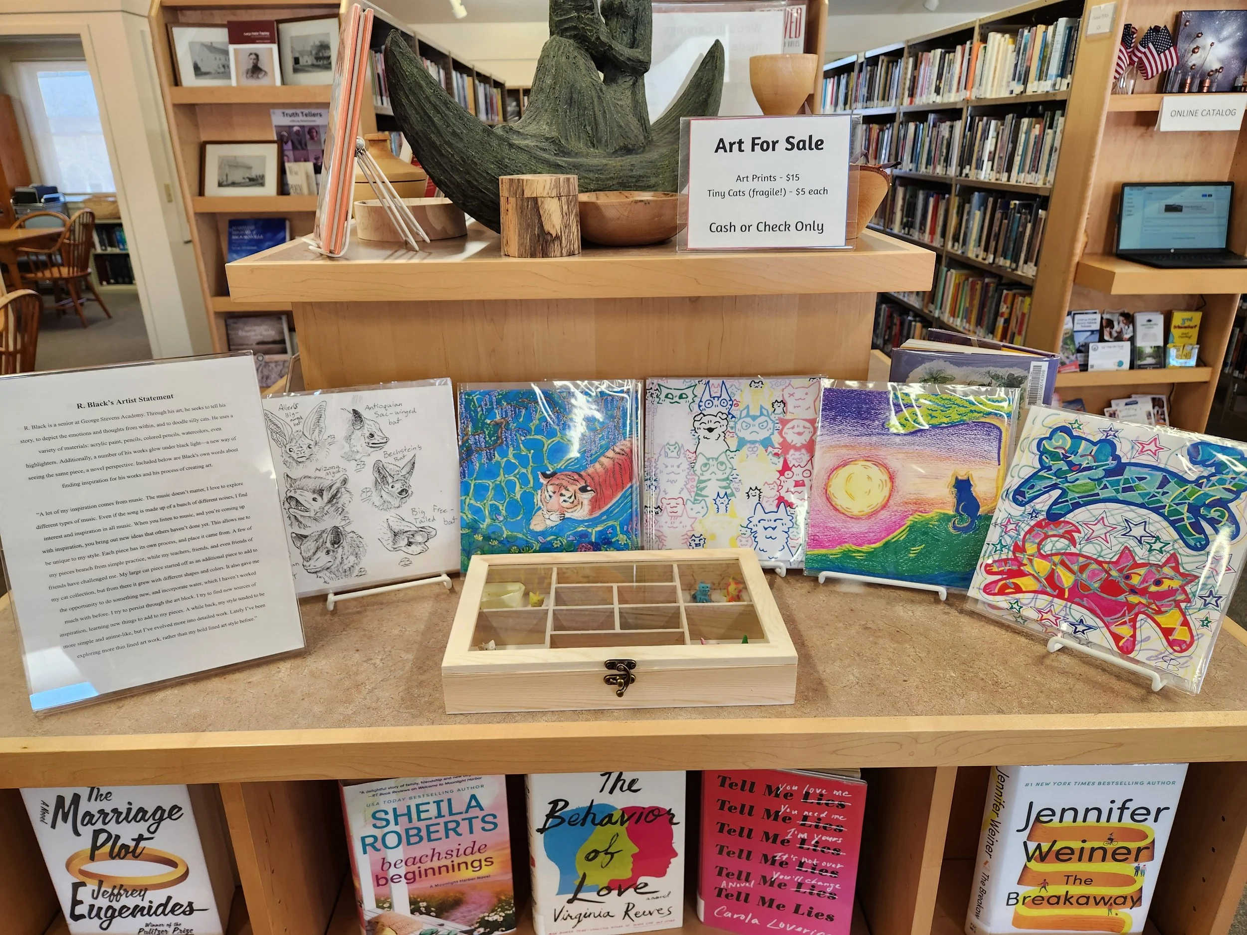 Art Prints & Tiny Cat Sculptures For Sale!
(This is the only art for sale)