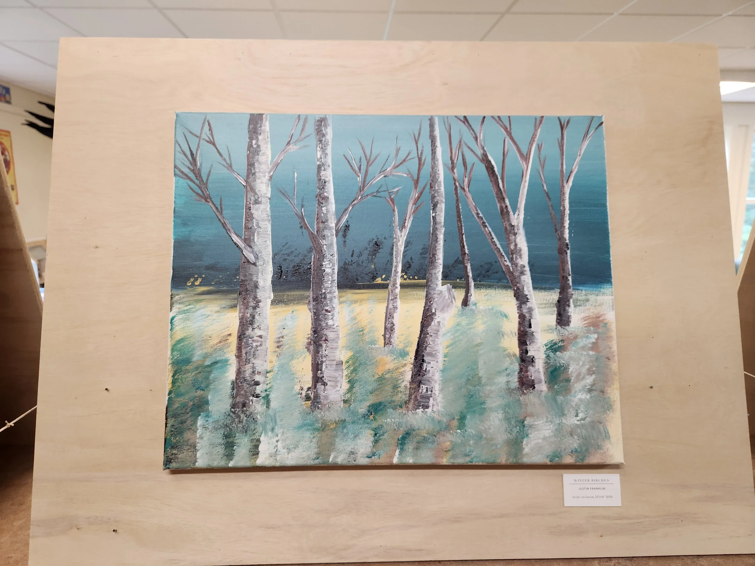 Justin Franklin - Winter Birches - $100