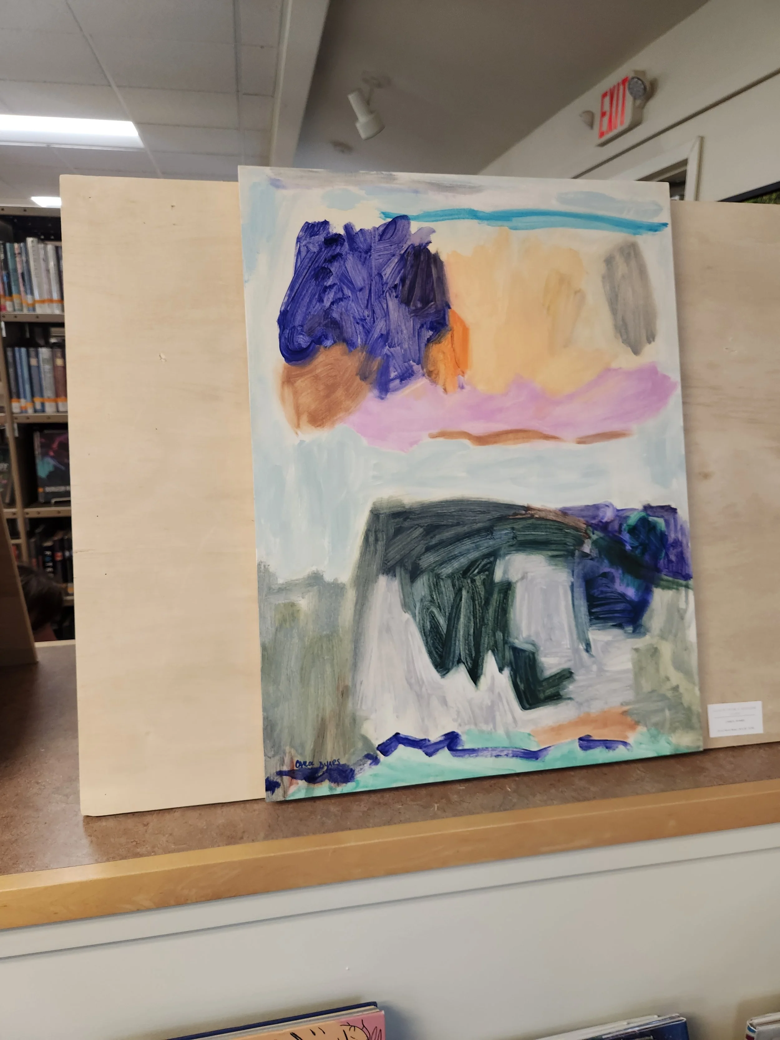 Carol Byars - Cloud over a Seaside Cliff - $700 