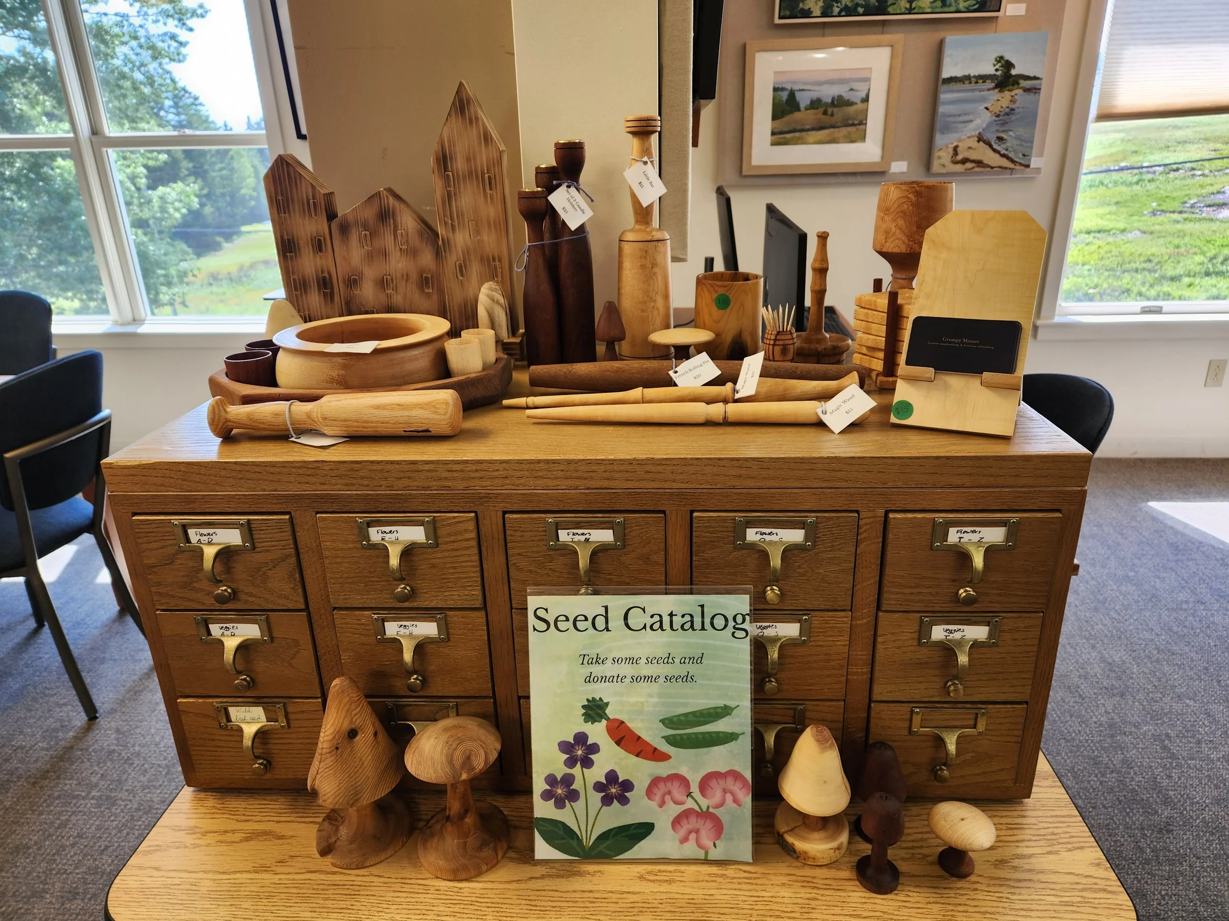 The Grumpy Mainer - Various carvings