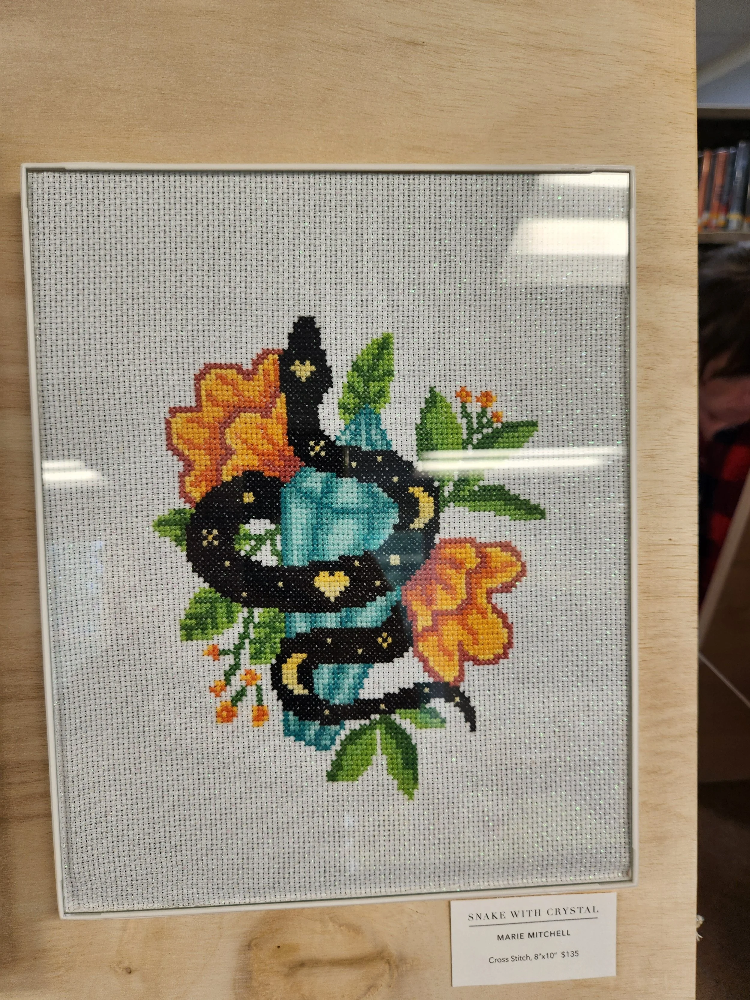 Marie Mitchell - Snake with Crystal - $135