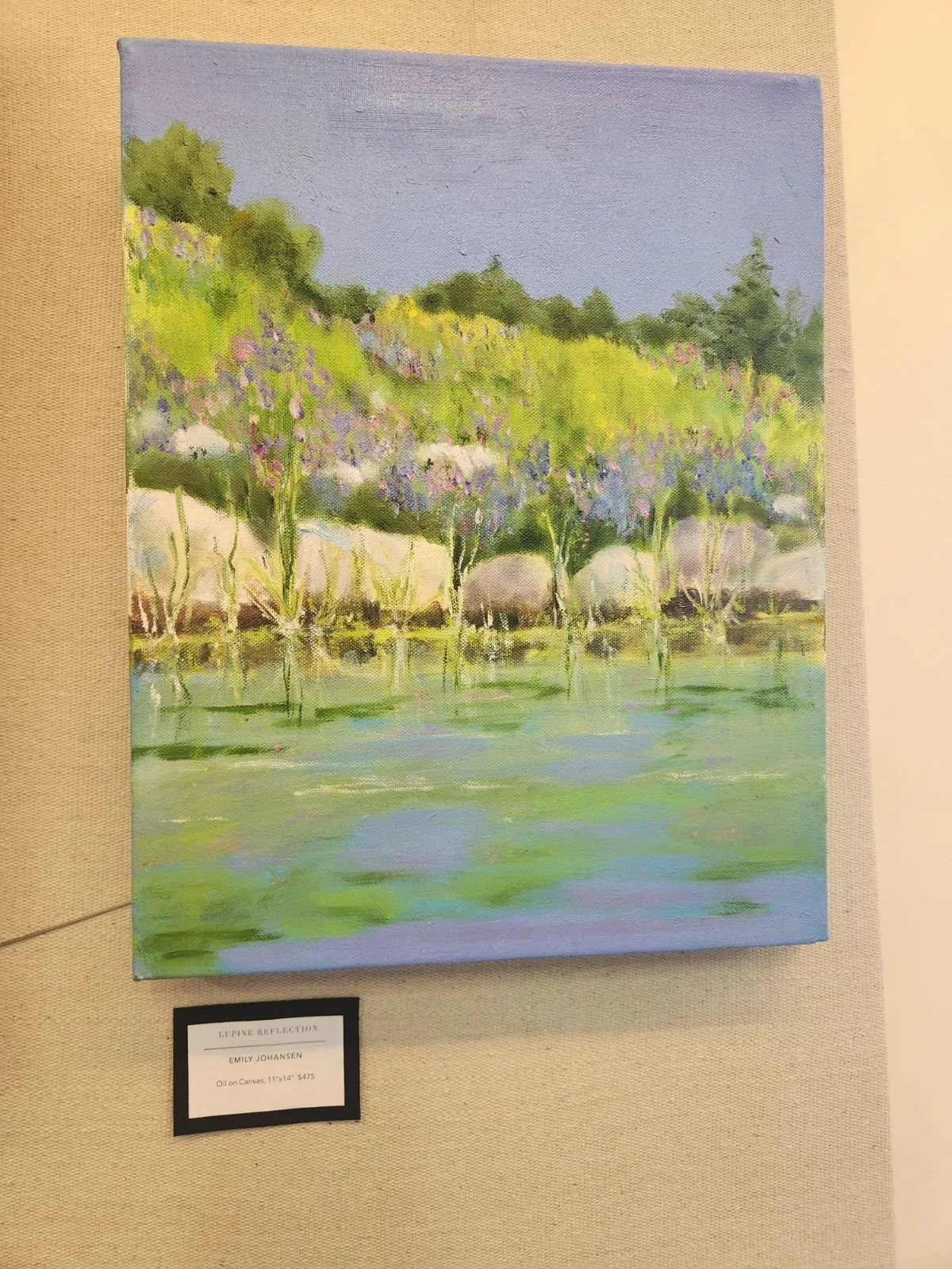 Emily Johansen - Lupine Reflection - $475