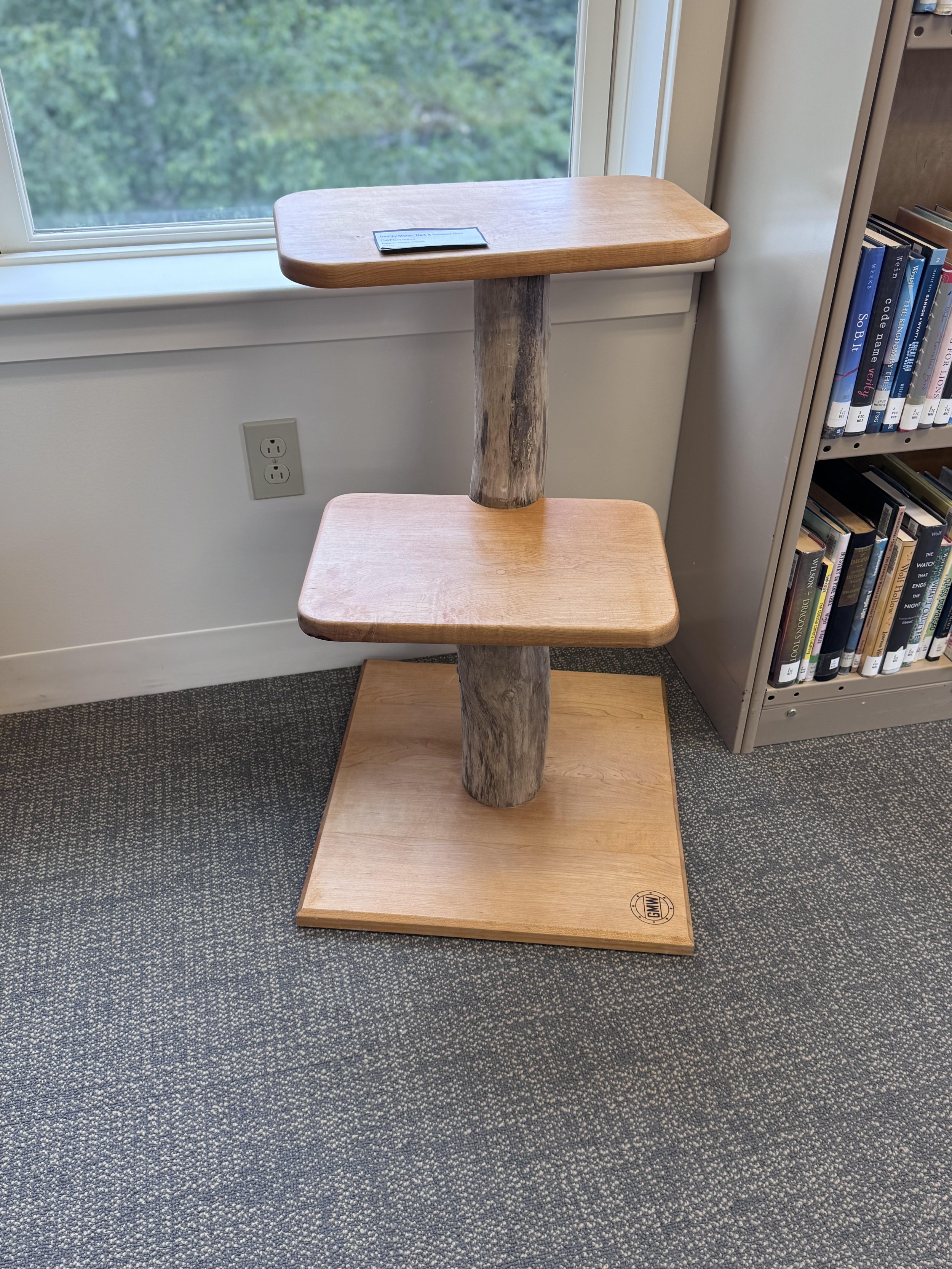 Grumpy Mainer: Mark & Rebecca Gray - Cat/Plant stand - $250