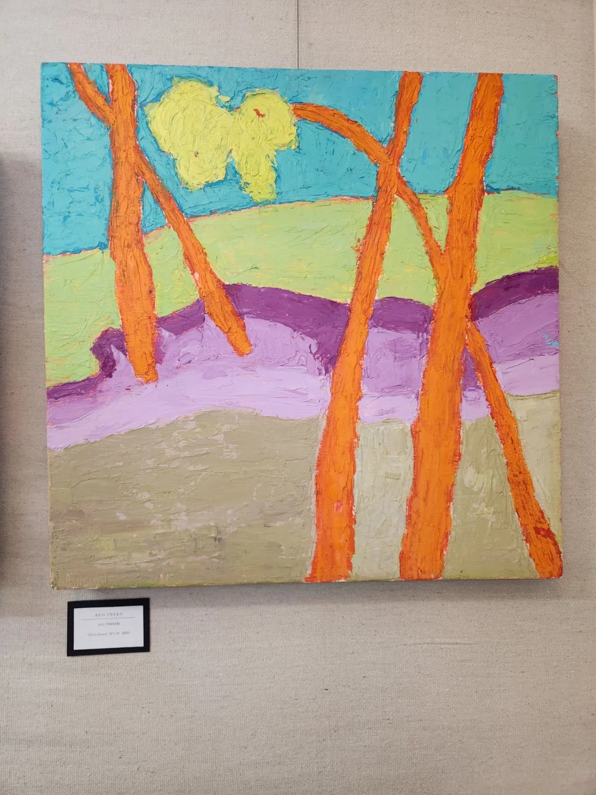 Jill Finsen - Red Trees - $800