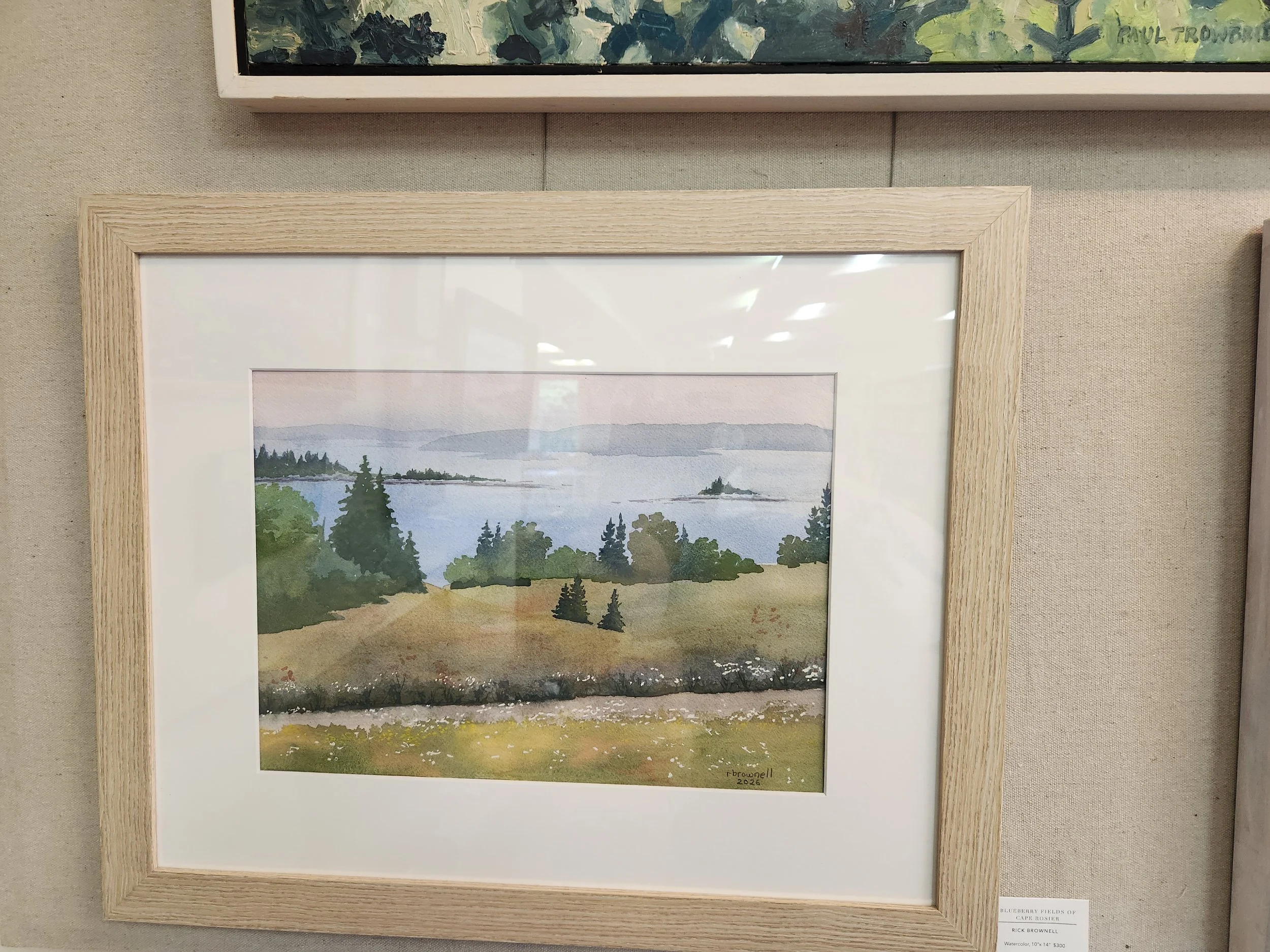 Rick Brownell - Blueberry Fields of Cape Rosier - $300