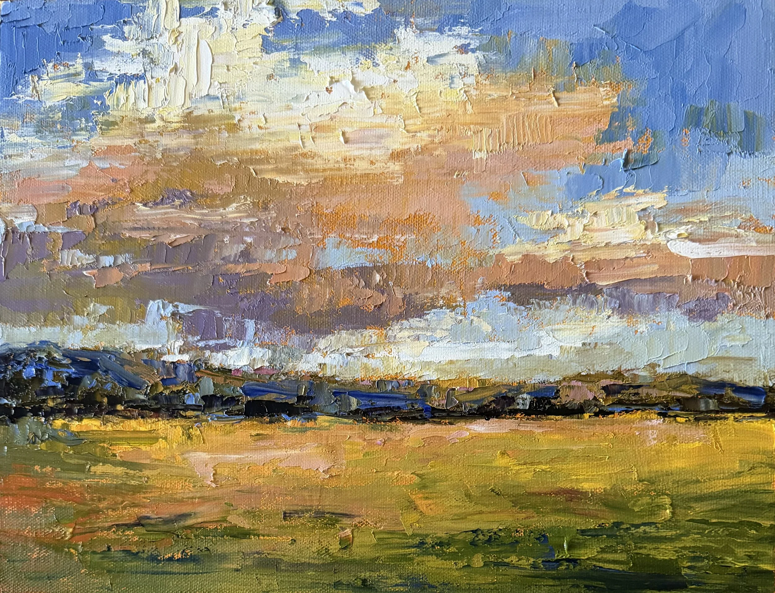 Oil on Canvas 6"X10" Summer Colors
