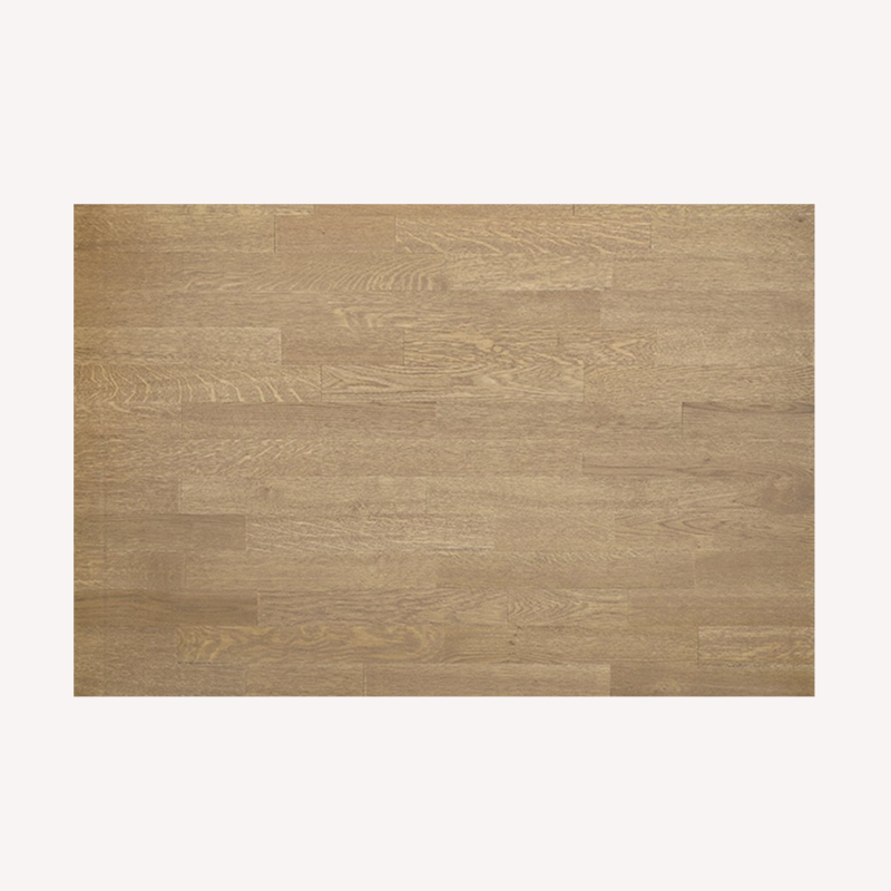 Tischplatte aus keilgezinktem Massivholz in Buche oder Eiche