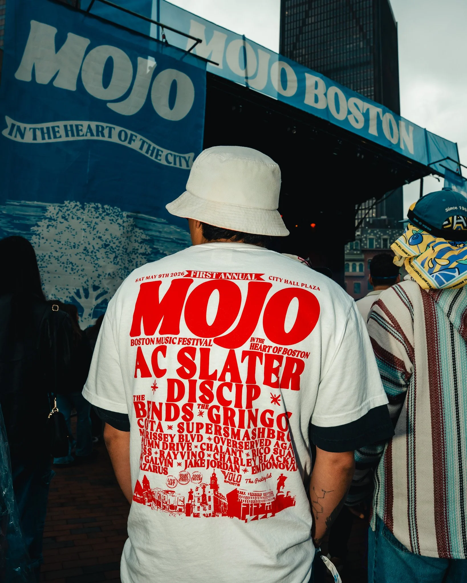 Mojo Boston Festival Lineup Tees