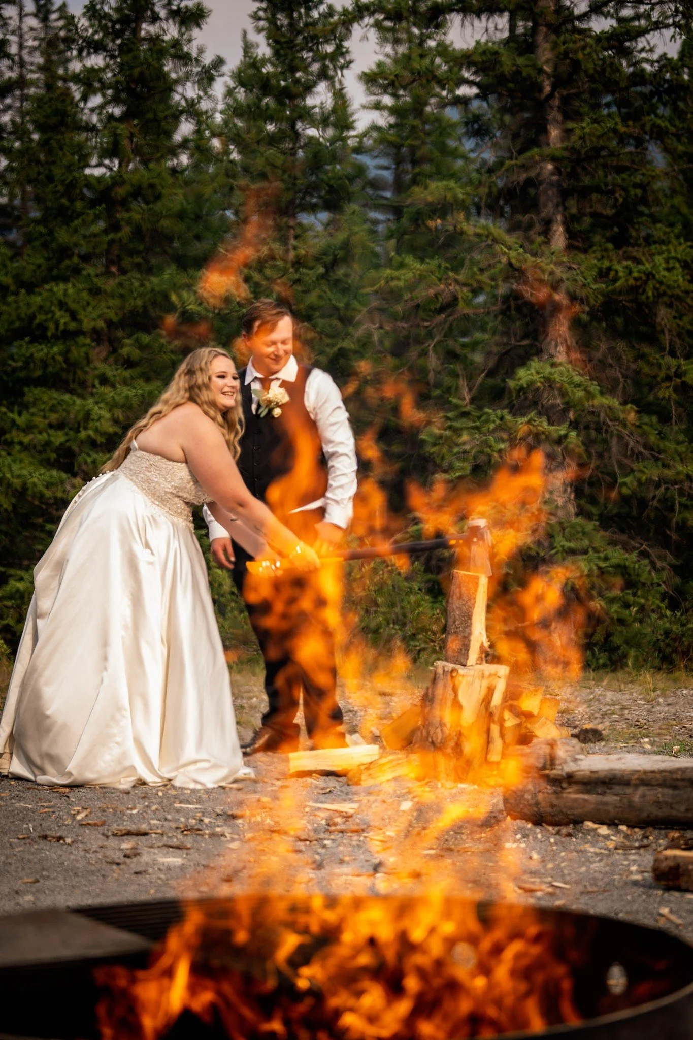 Kananaskis Wedding Photographer | Cobble Flats Camping Wedding | Jacob &amp; Bailey