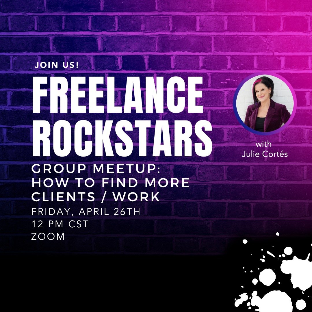 Join your fellow freelance creatives for an insightful look at how to find more freelance work.

Come share your ideas, discover new approaches, and walk away inspired to get out there and find more projects in this FREE roundtable discussion:

⭐️ Fr