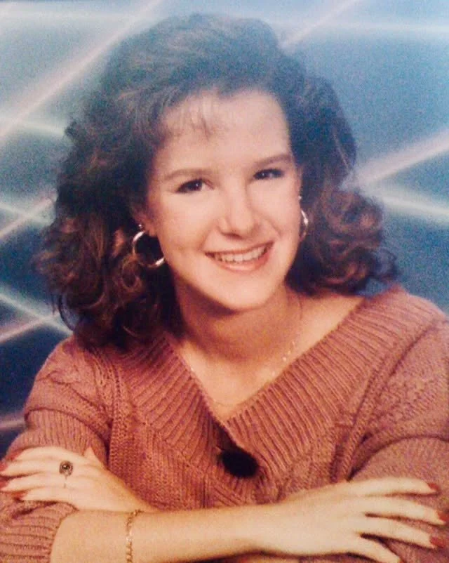 Back-to-school vibes got me digging up this gem: my high school senior pic&mdash;complete with laser beam background. ✨ (Don't be jelly!)

If only this one knew then what she knows now: that life throws curve balls, clients cancel, plans shift, and n