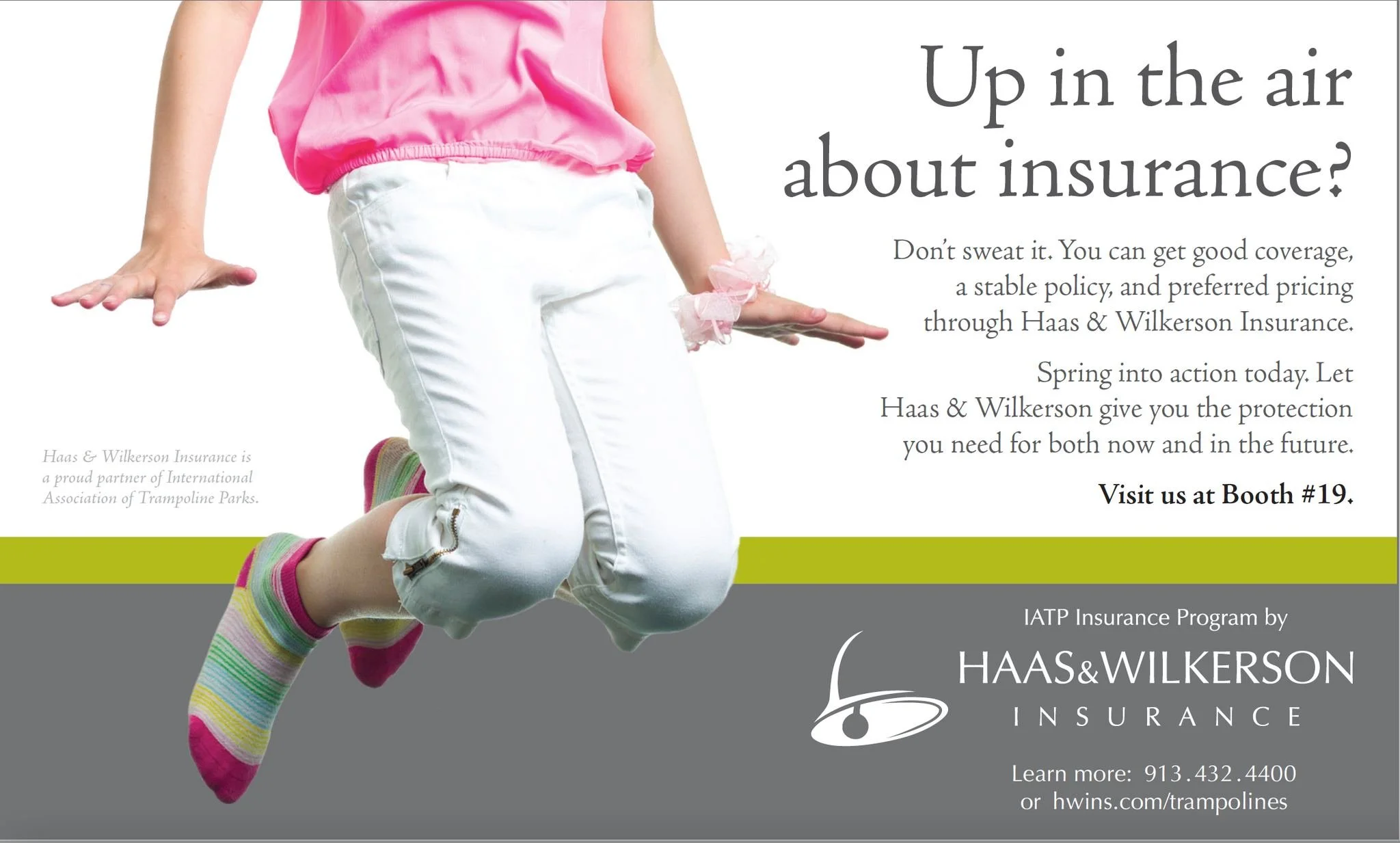 #FlashbackFriday to this magazine ad I wrote for Haas &amp; Wilkerson Insurance. 🎉

Yep: insurance. Not exactly the sexiest product on the planet. 

Yet here&rsquo;s the kicker: some of their clients are trampoline park owners. Fun industry,  not ex