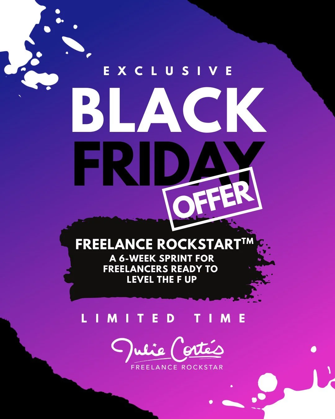 🔥 IT&rsquo;S LIVE!

Introducing Freelance Rockstart&trade;: Your 6-Week Kickstart 😎

A brand-new coaching experience for freelancers and solopreneurs who want to hit the ground running in 2026. 

Get clarity, confidence, and serious momentum:

⭐  6