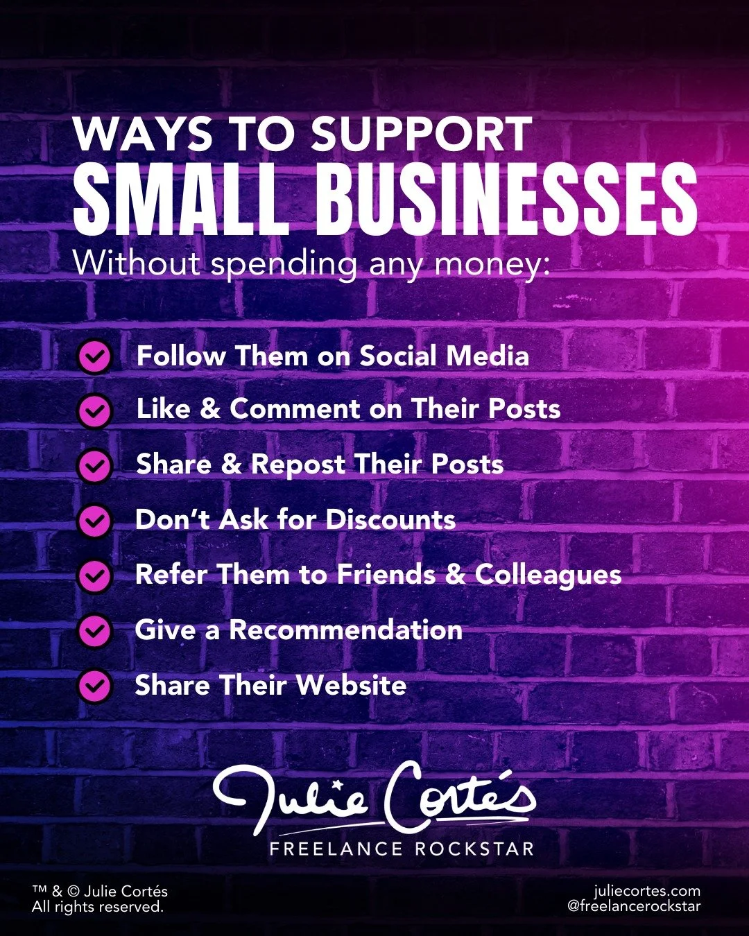 Happy Small Business Saturday!! 🎉

Shop small. Shop local. 

And, if you can't, you can still support the badass businesses you love. No wallet required. 

A like, comment, share ... it all matters more than you know. 💜

#smallbusinesssaturday #sho