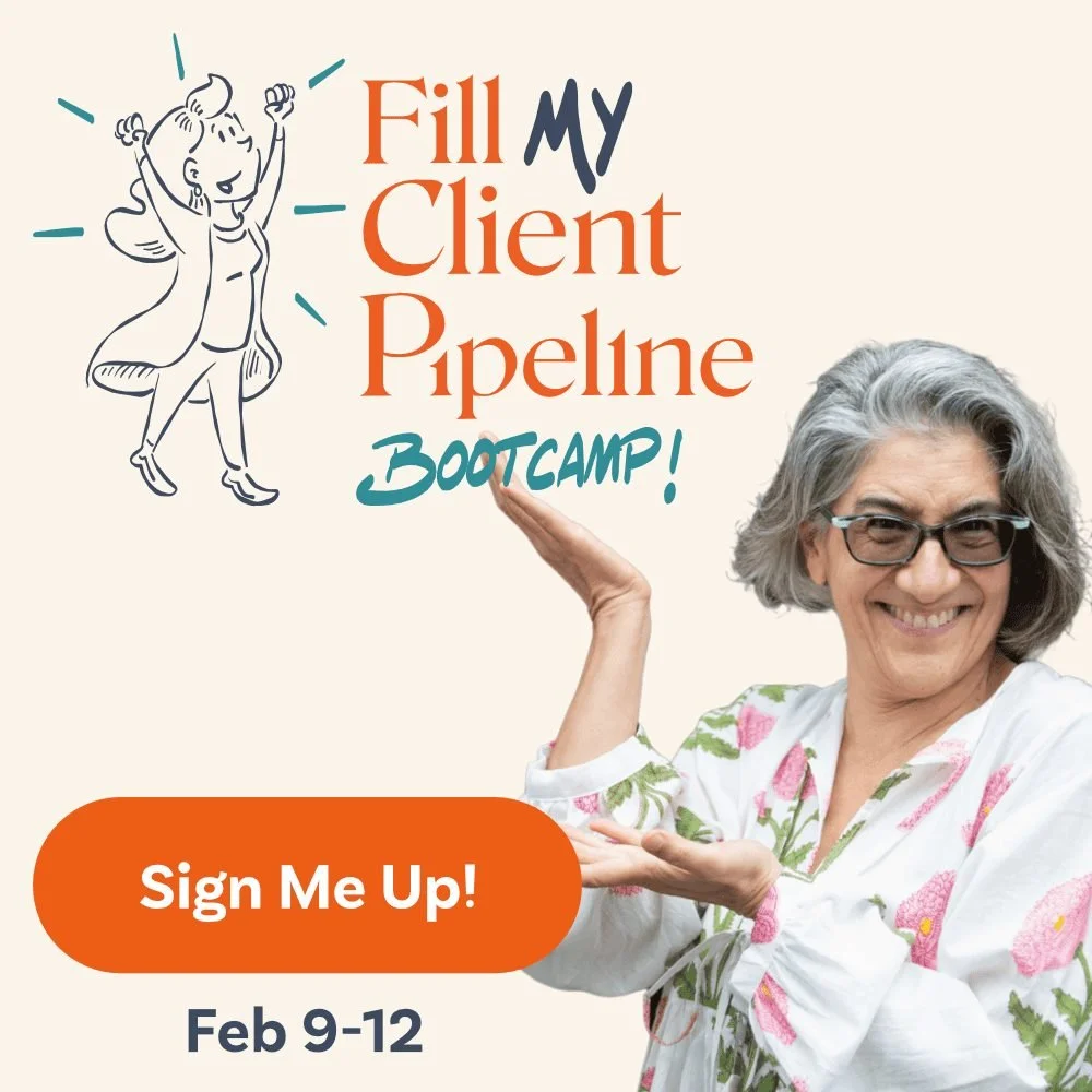 🎉 GREAT OPPORTUNITY:

If you&rsquo;ve been freelancing for a while and you're ready for steady, predictable projects and income (instead of wondering where your next project will come from) &hellip;

Sign up now for Marketing Mentor's  FREE, 4-day F