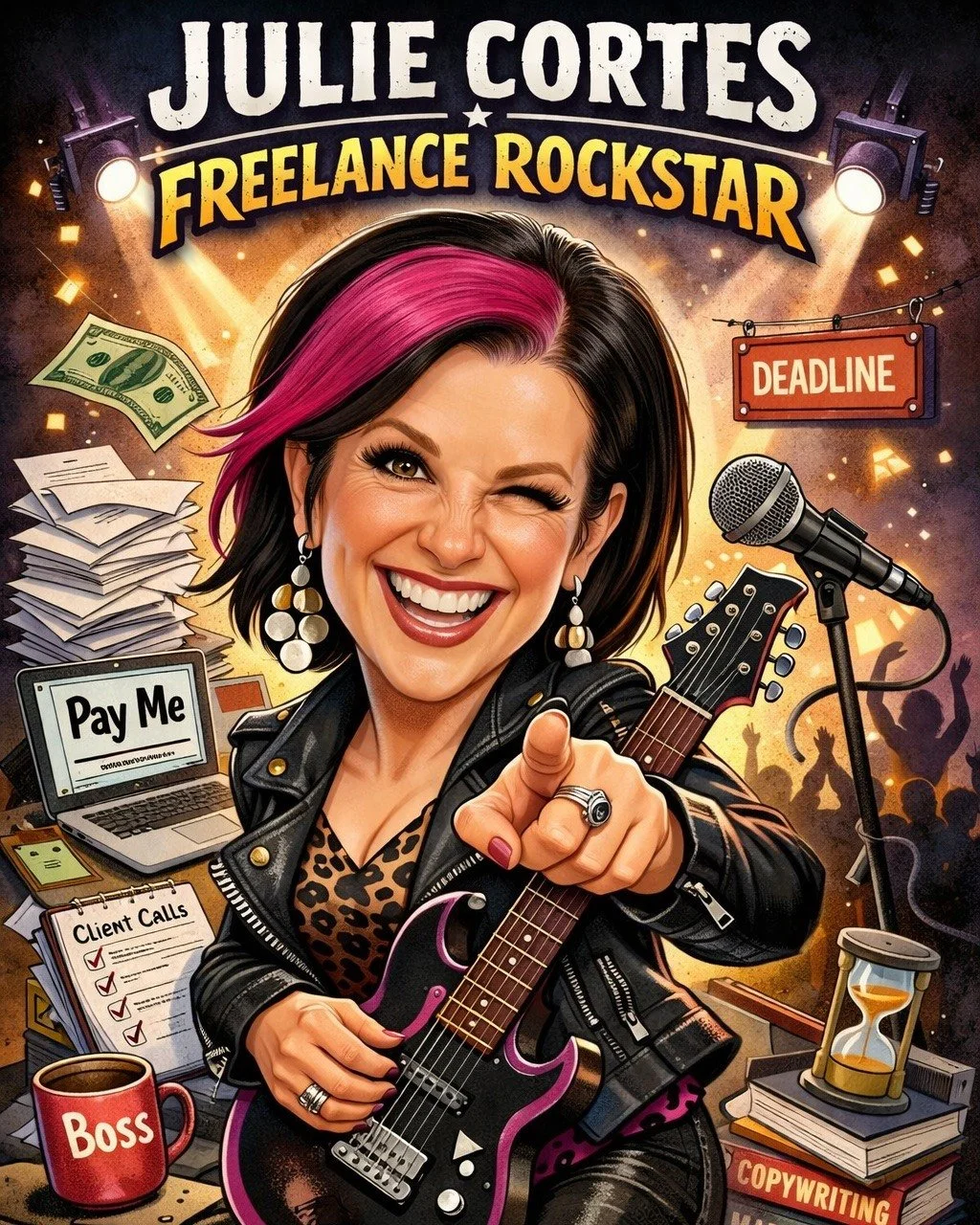 Jumping on the trend ... because, how could I not?? Super funzies! 🤘

The guitar is hilarious. I *wish* I could play. That or, actually, drums. I'd make for one helluva back-up dancer, though! <insert jazz hands> 🕺

Wanna play along? Open up 