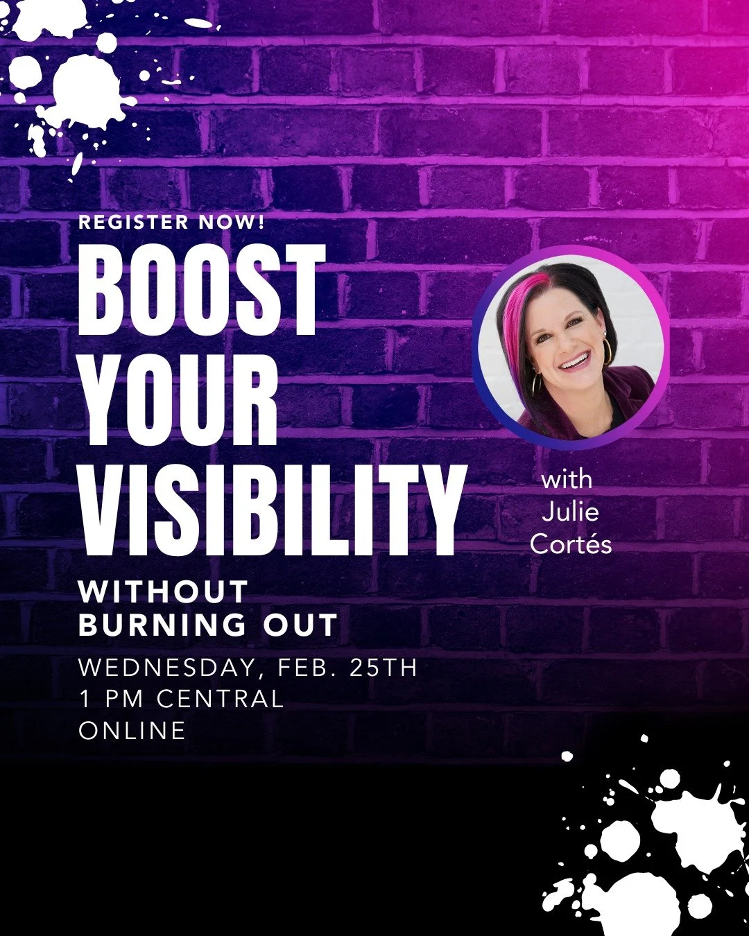 🌟 HAPPENING THIS WEDNESDAY 🌟 

You're talented. You've got the chops. So, why are you still a best-kept secret?

I&rsquo;m ridiculously excited about this workshop because I see it every day: brilliant freelancers and solopreneurs doing killer work