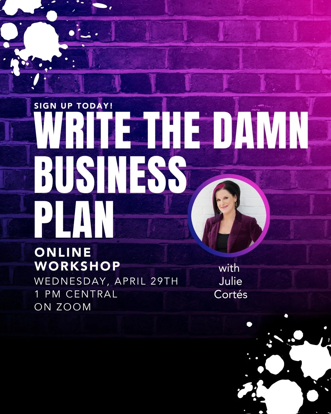 🚨 Last call! 🚨

The "Write the Damn Business Plan" workshop goes LIVE this Wednesday.

If you've been sitting on the fence, let me ask you:

Are you going to keep winging your business &hellip; or finally start running it like you mean it