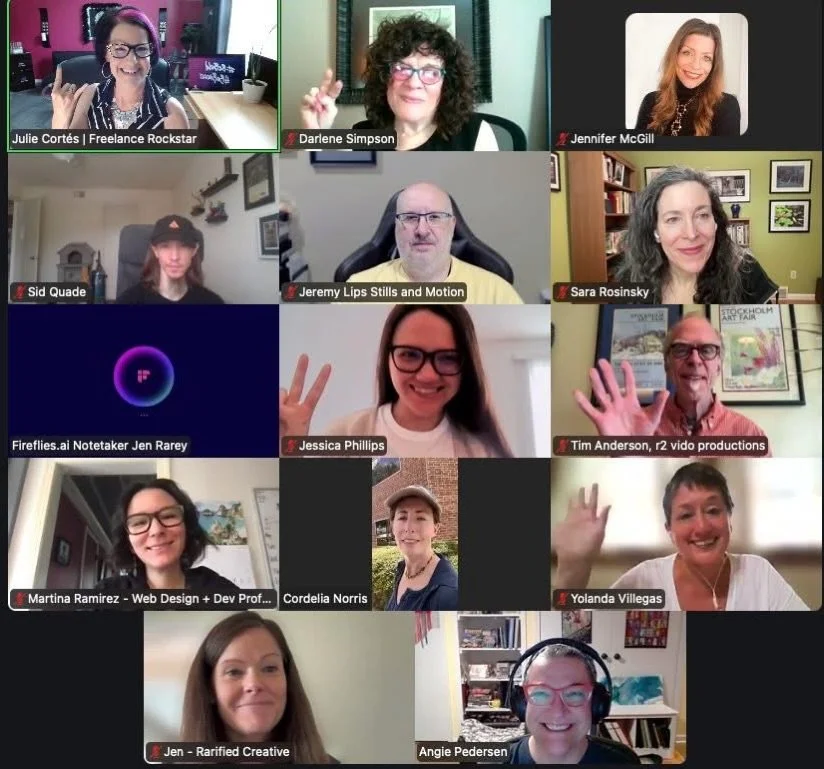 This month&rsquo;s Step Into BOSS Mode meetup was SUCH a good reminder of something freelancers / solopreneurs constantly forget:

Working hard in your business is not the same thing as growing it. 👀

So many creatives get stuck in survival mode&mda